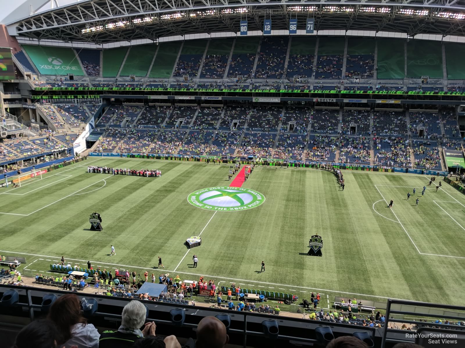 Lumen Field, section 334, home of Seattle Seahawks, Seattle Sounders FC,  Seattle Sea Dragons, OL Reign, page 1