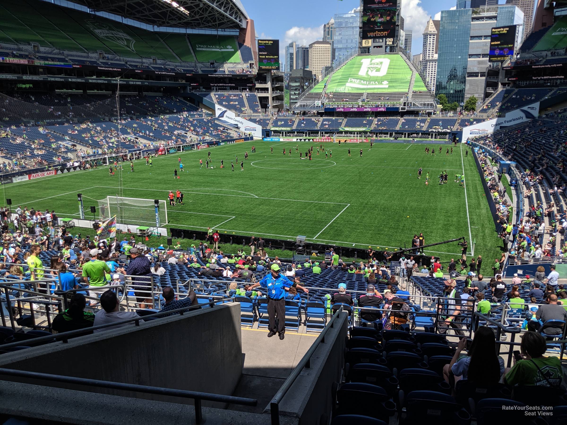 Lumen Field, section 119, home of Seattle Seahawks, Seattle Sounders FC,  Seattle Sea Dragons, OL Reign, page 1