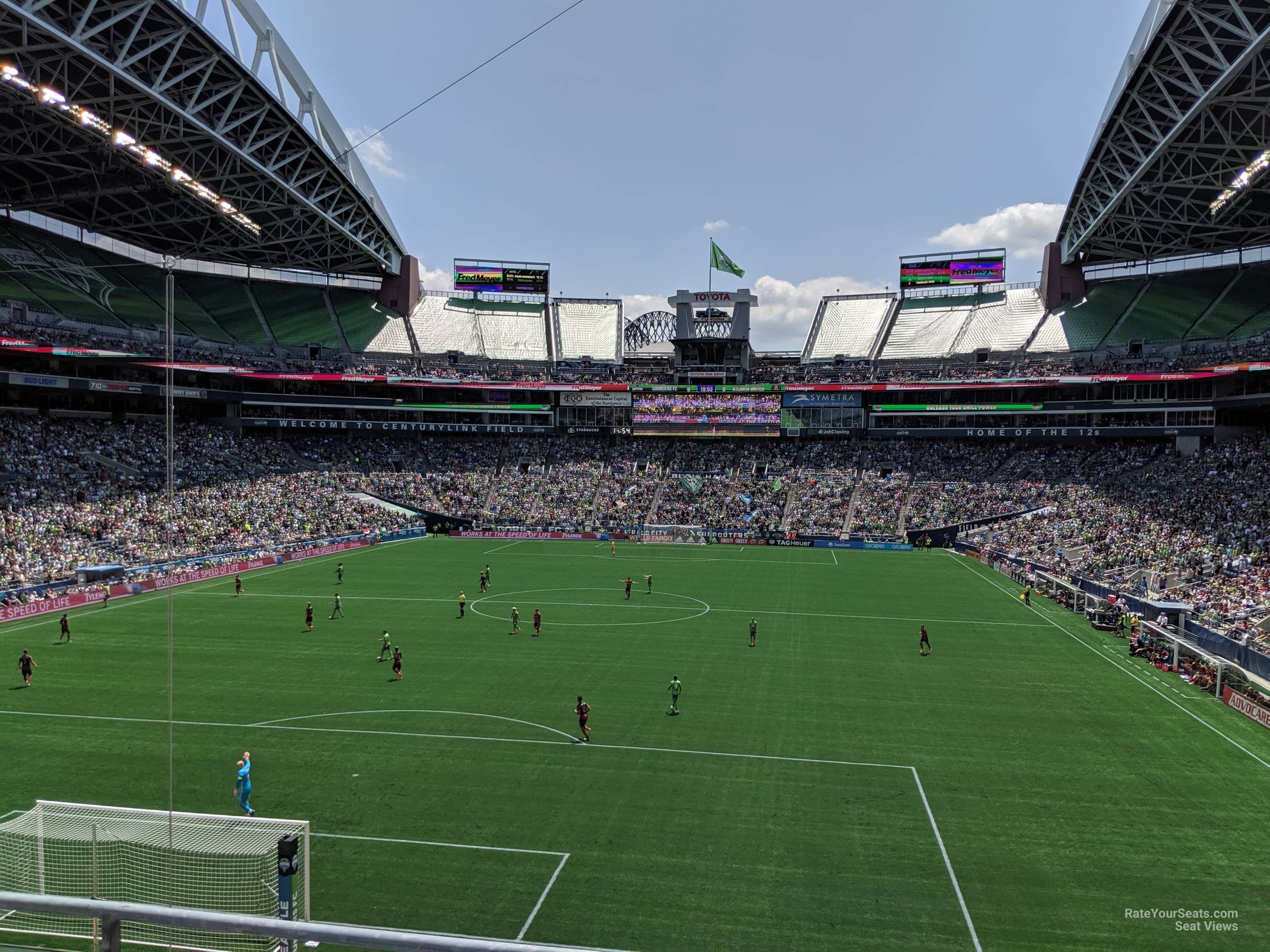 section 147, row k2 seat view  for soccer - lumen field