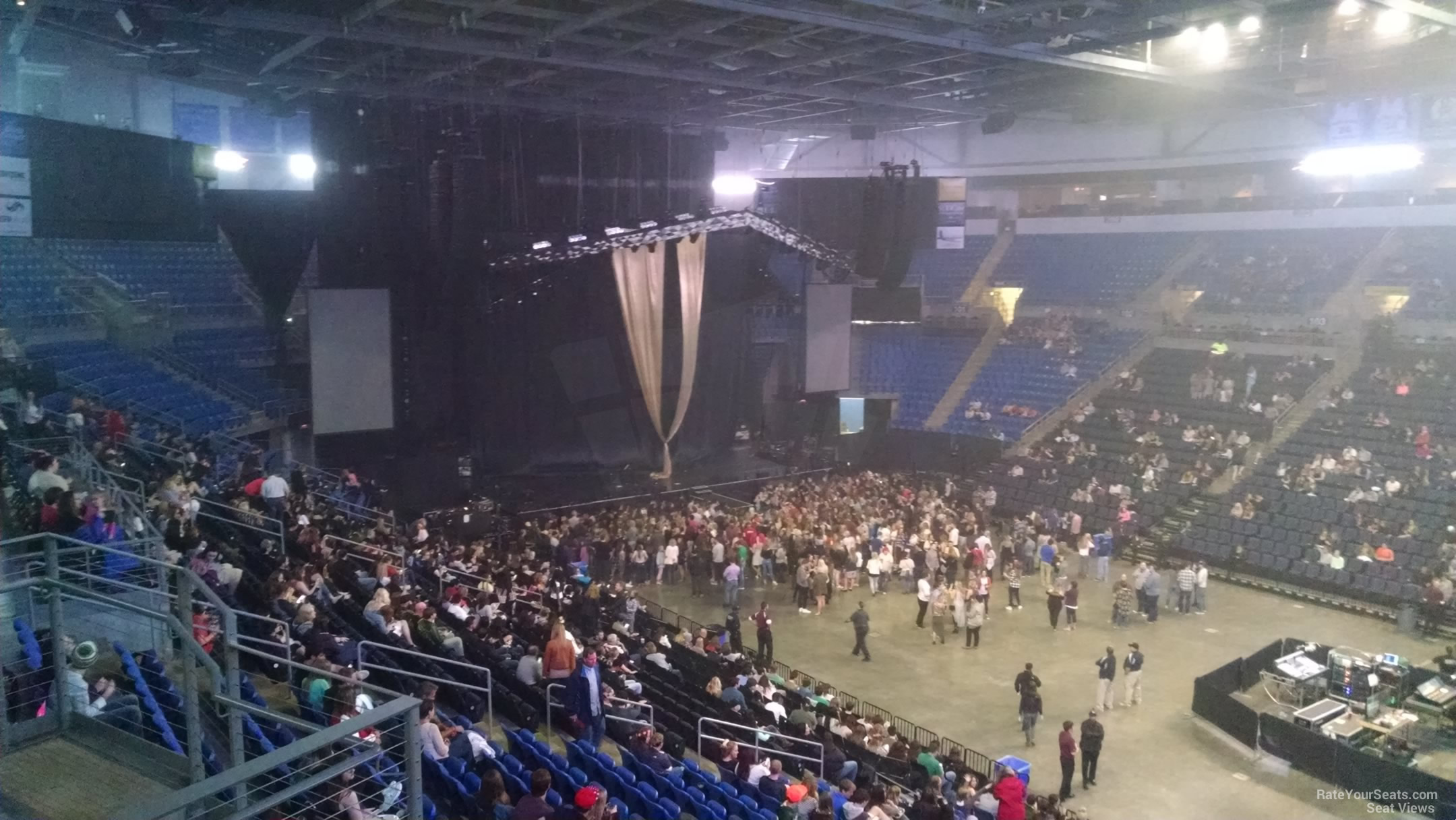 section 212, row d seat view  for concert - chaifetz arena