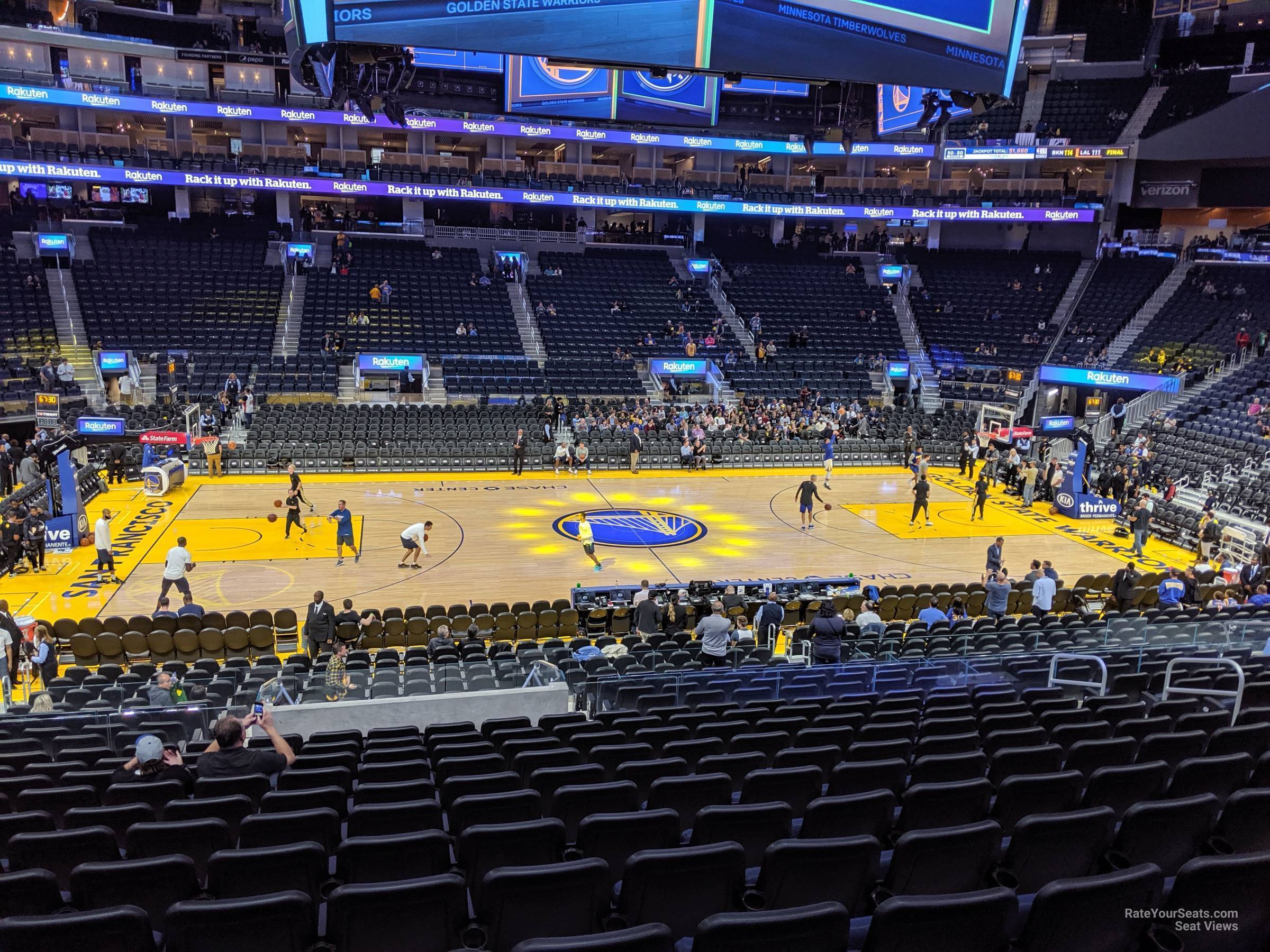 Chase Center Section 116 - Golden State Warriors - RateYourSeats.com