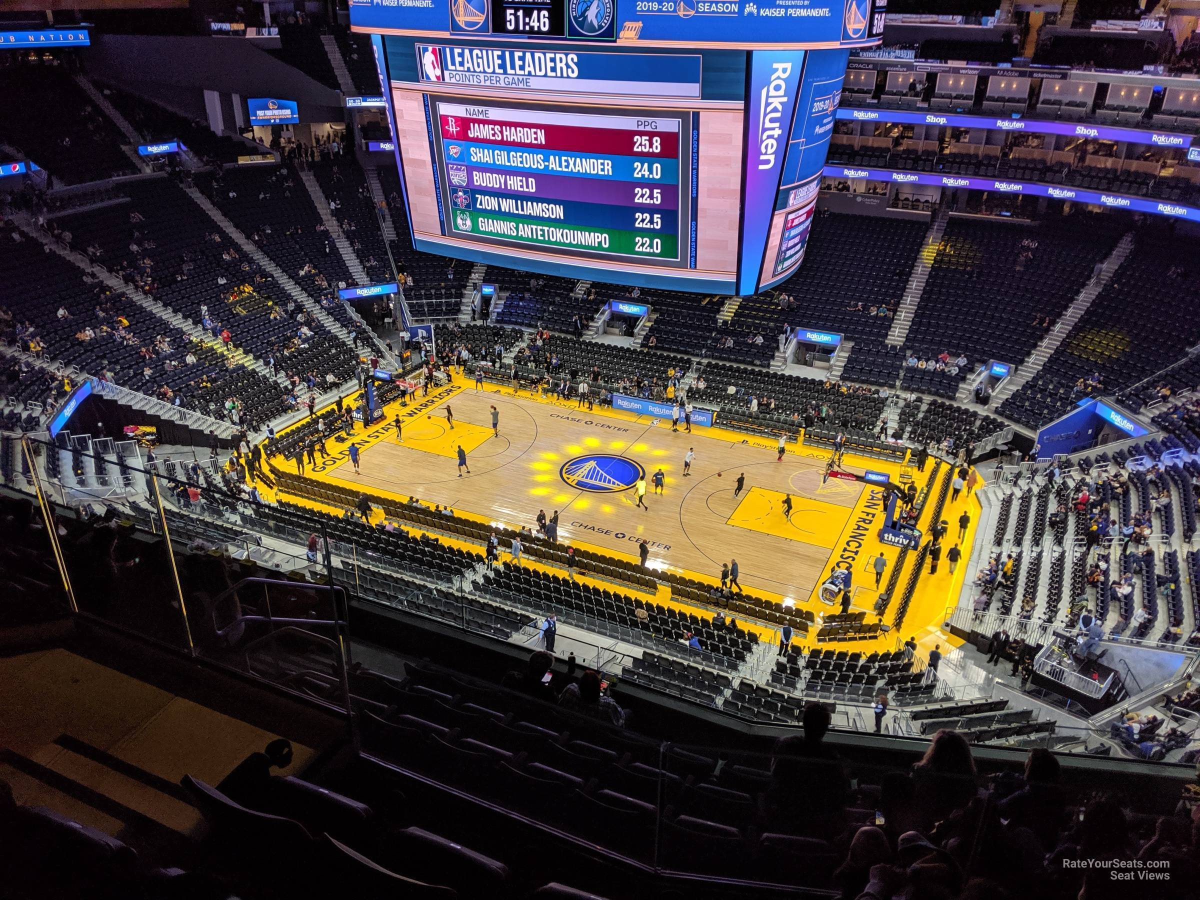 Chase Center Section 218 - Golden State Warriors - RateYourSeats.com