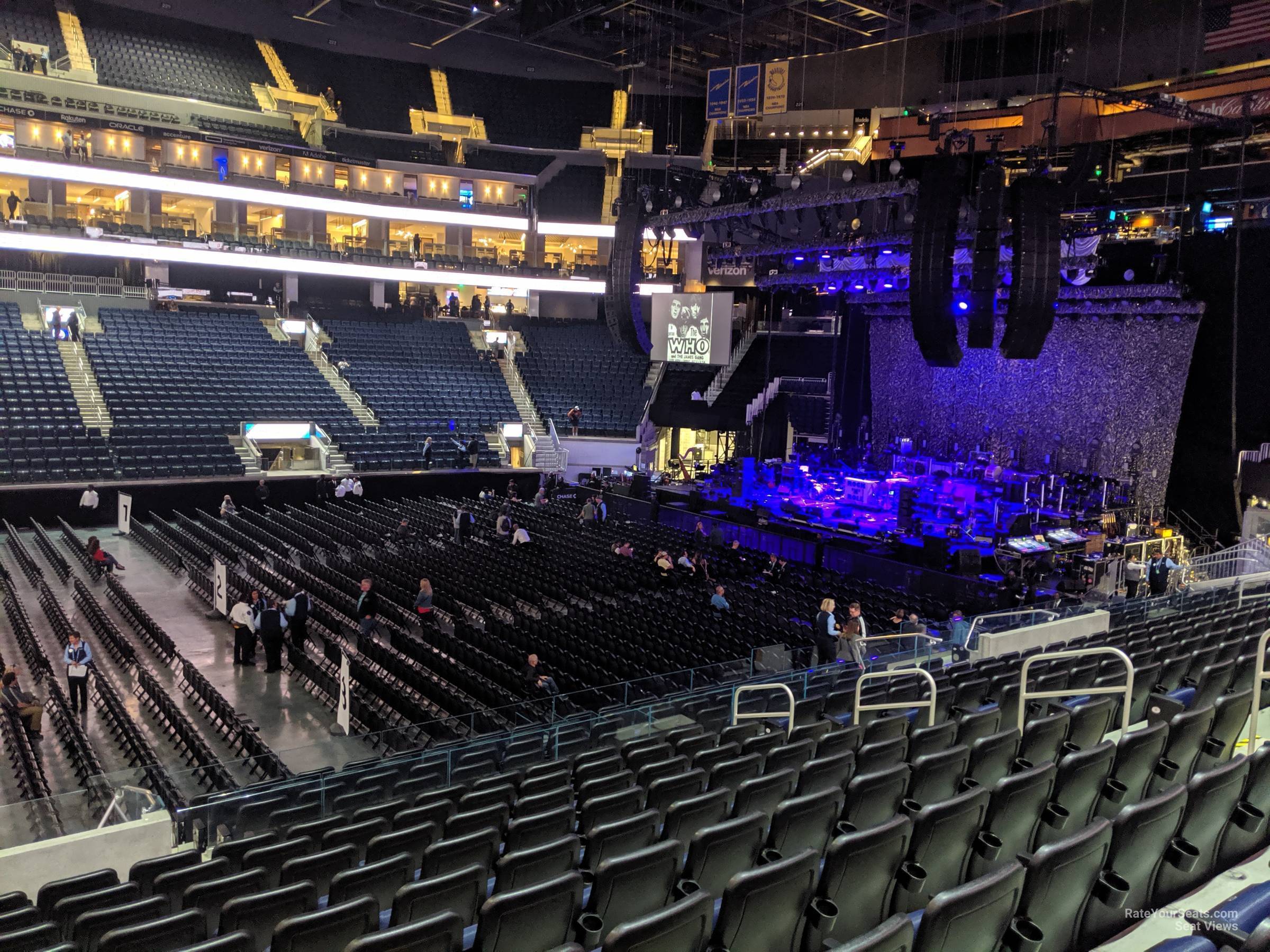 section 104, row 13 seat view  for concert - chase center