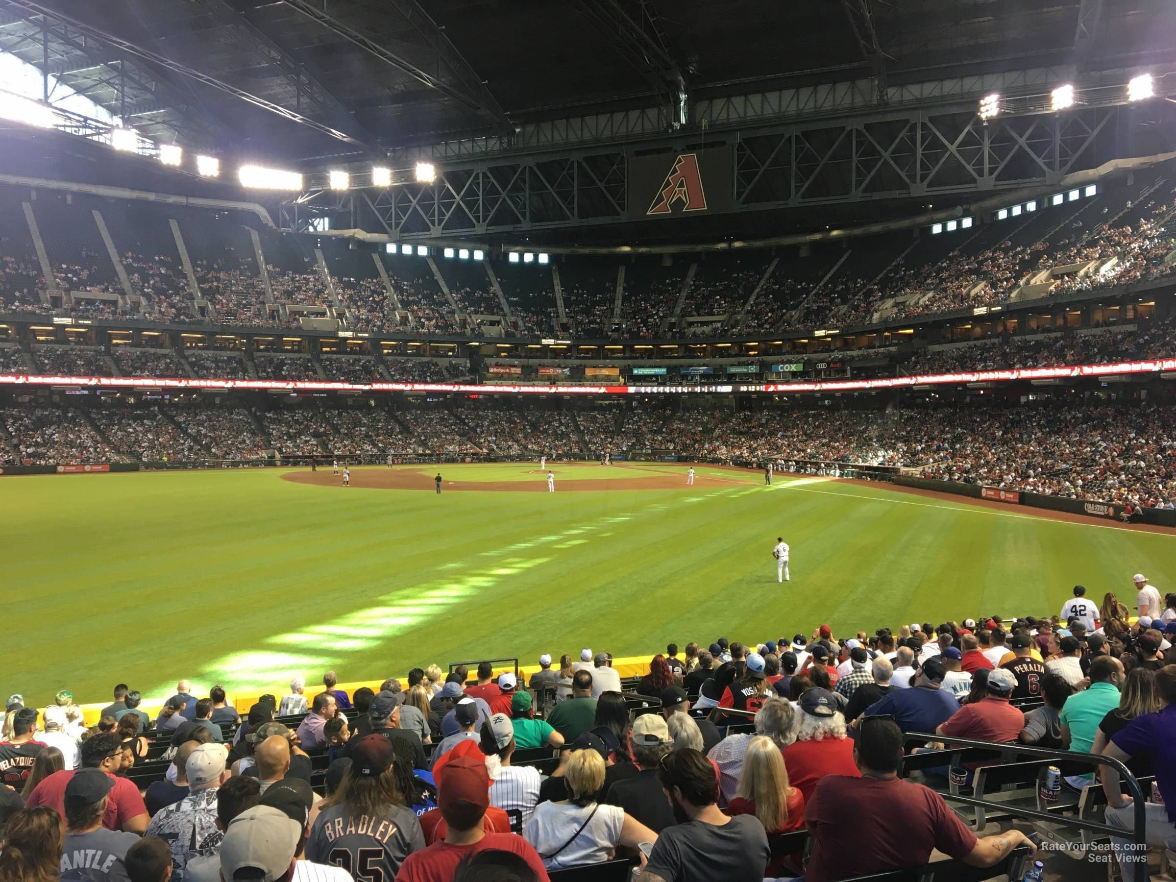section 143, row 31 seat view  for baseball - chase field