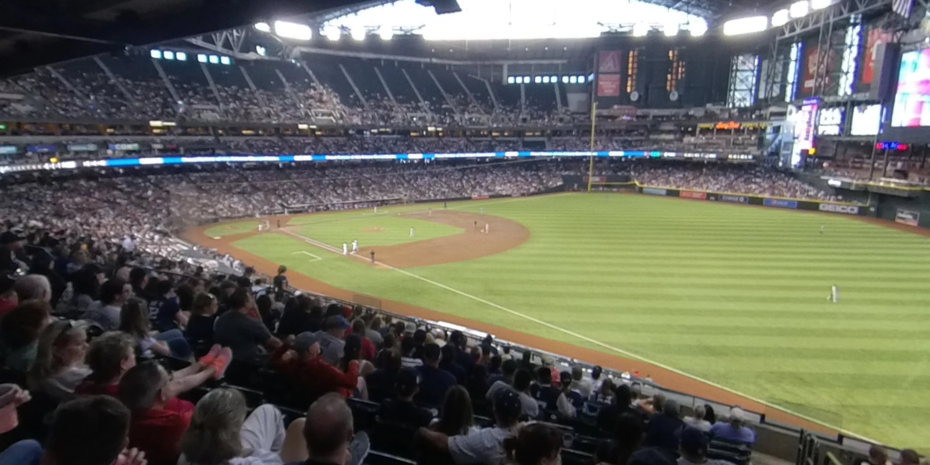section 201 panoramic seat view  for baseball - chase field