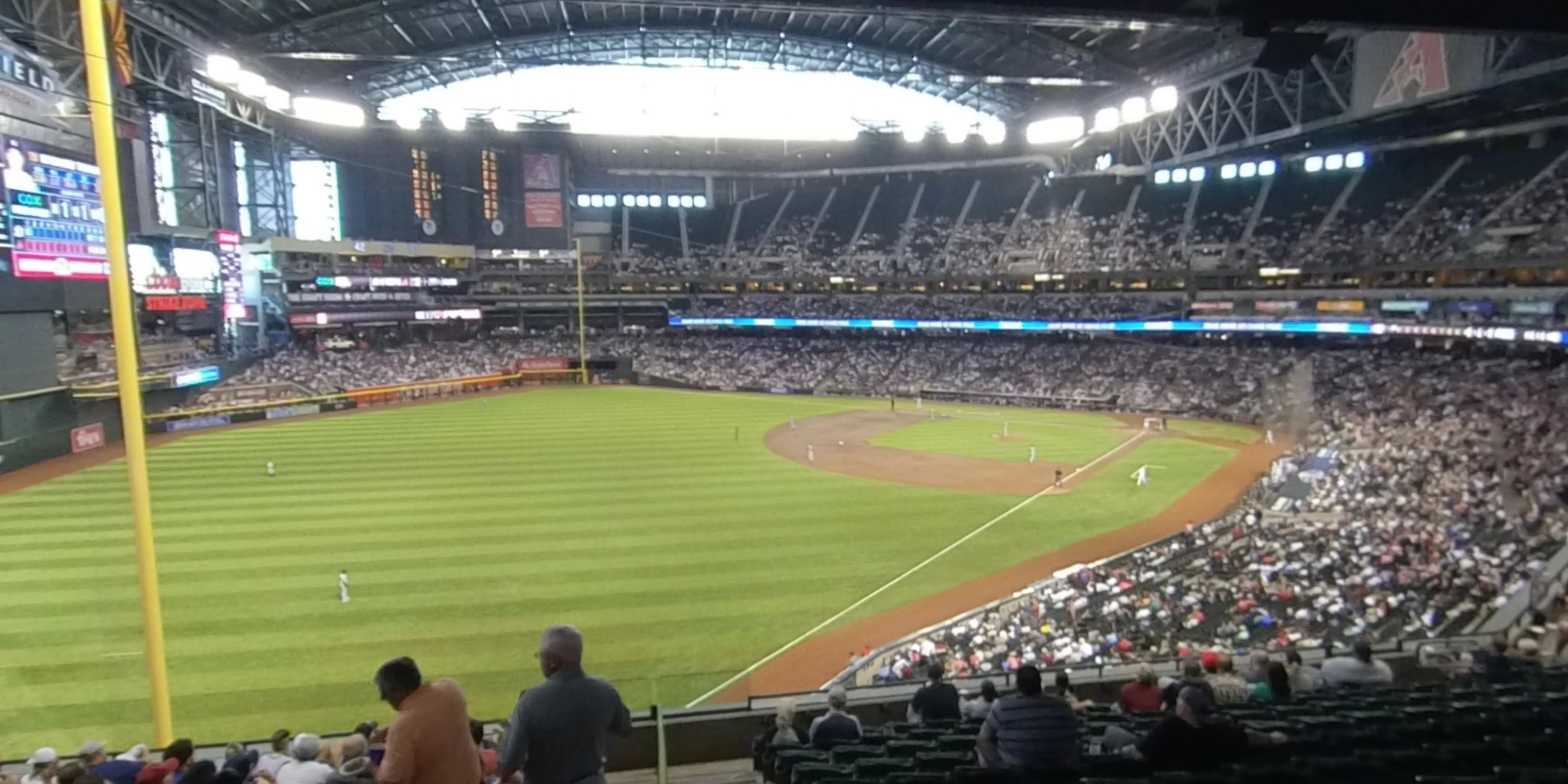 section 220 panoramic seat view  for baseball - chase field