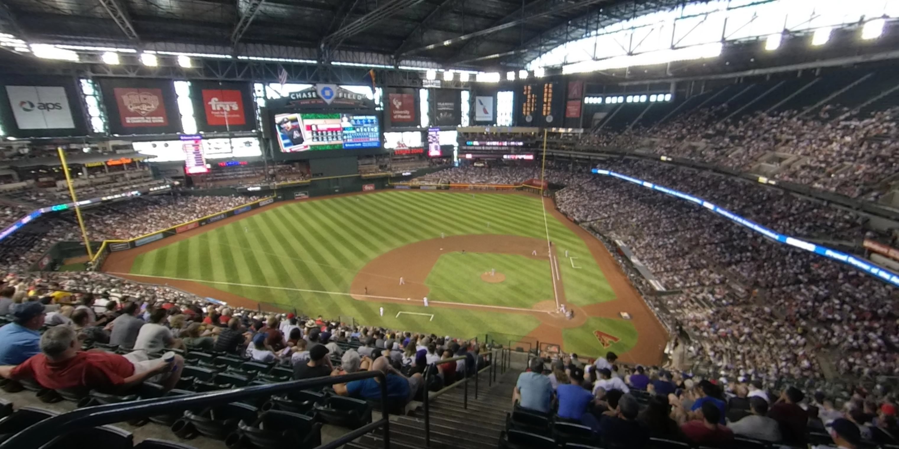 section 320 panoramic seat view  for baseball - chase field
