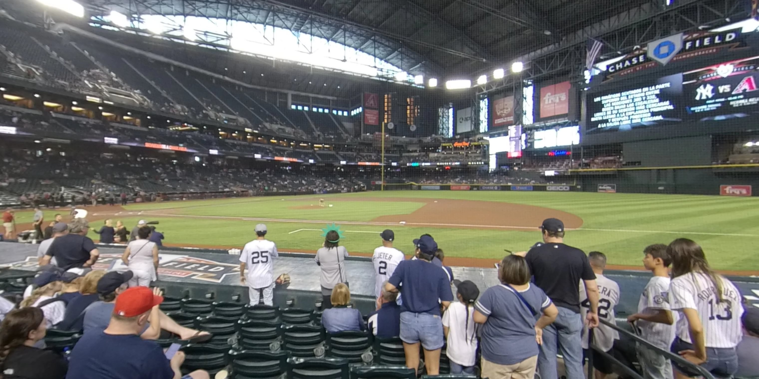 section c panoramic seat view  for baseball - chase field