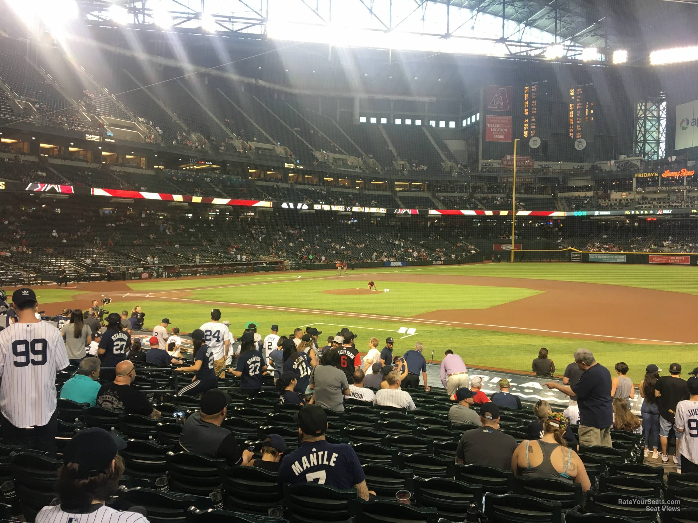 section c, row 18 seat view  for baseball - chase field