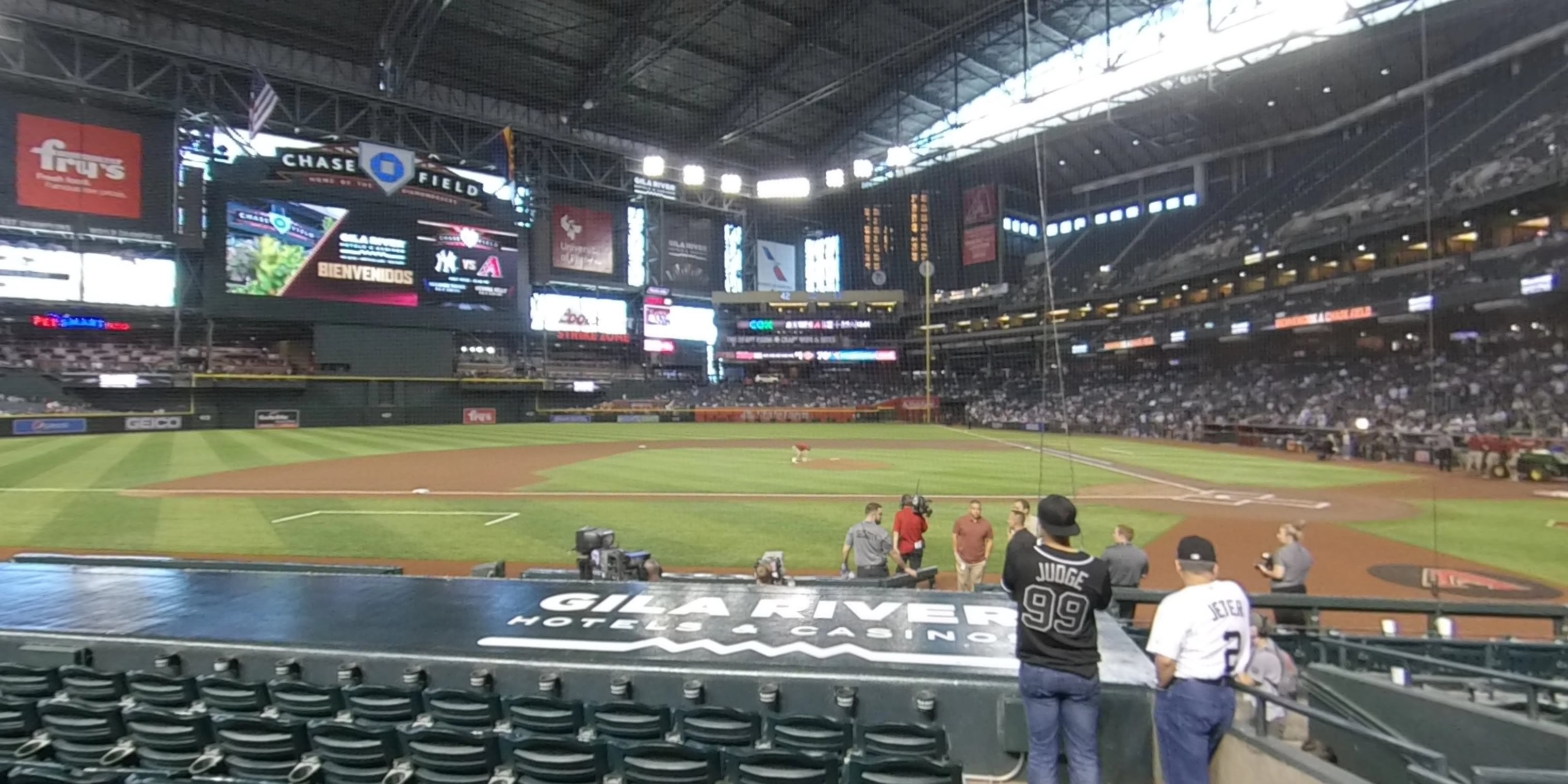 section l panoramic seat view  for baseball - chase field