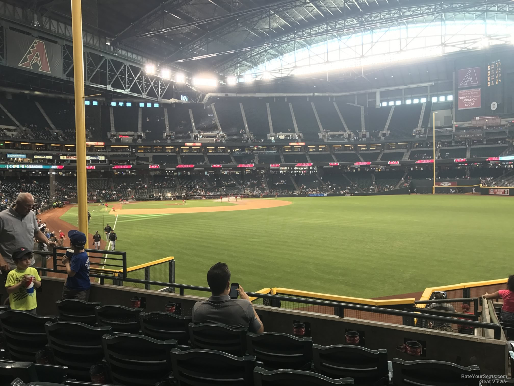 Chase Field Section 106 - Arizona Diamondbacks - RateYourSeats.com