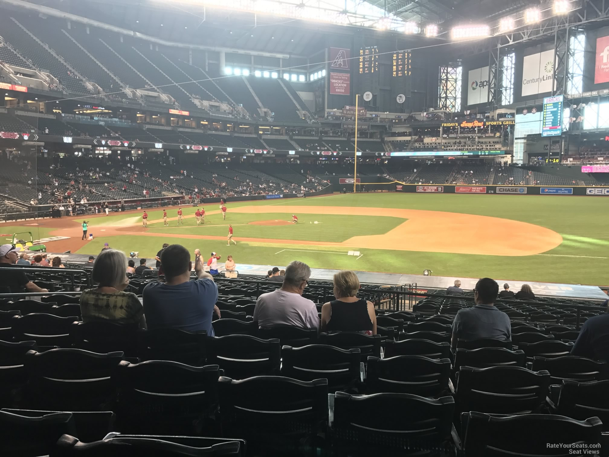 Chase Field Section 115 - Arizona Diamondbacks - RateYourSeats.com