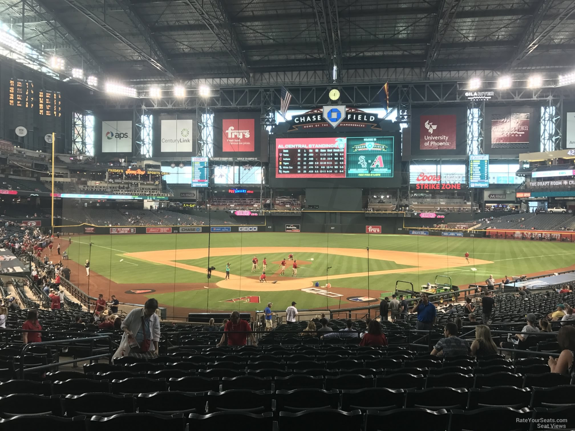 Chase Field Section 121 - Arizona Diamondbacks - RateYourSeats.com