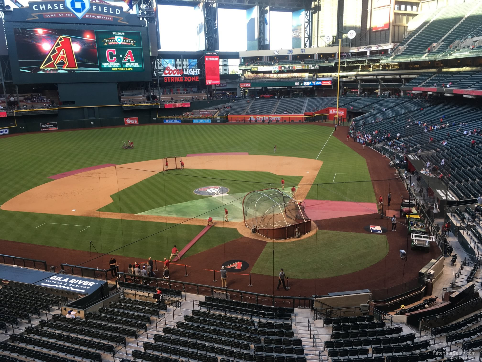 section 210h, row 1 seat view  for baseball - chase field