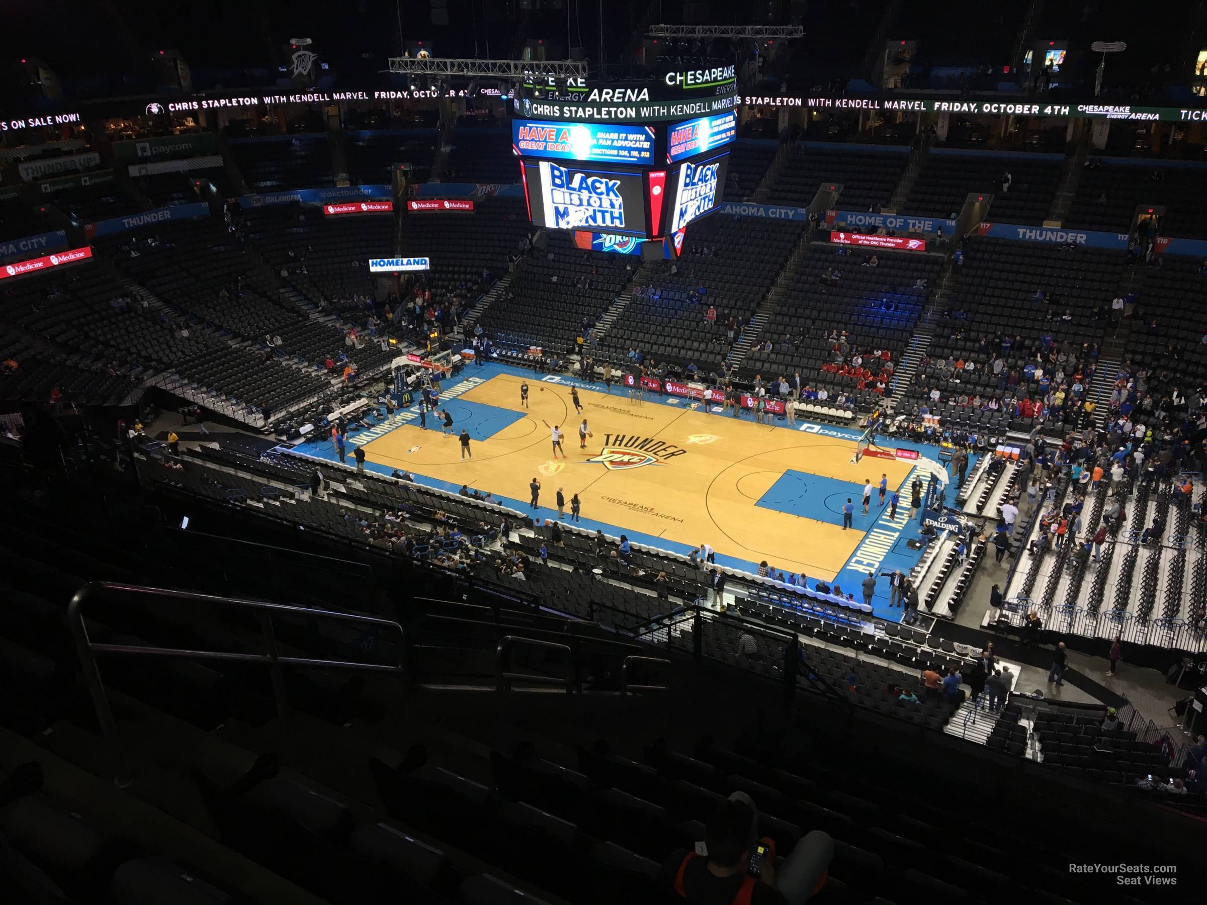 Chesapeake Energy Arena Section 306 - Oklahoma City Thunder ...