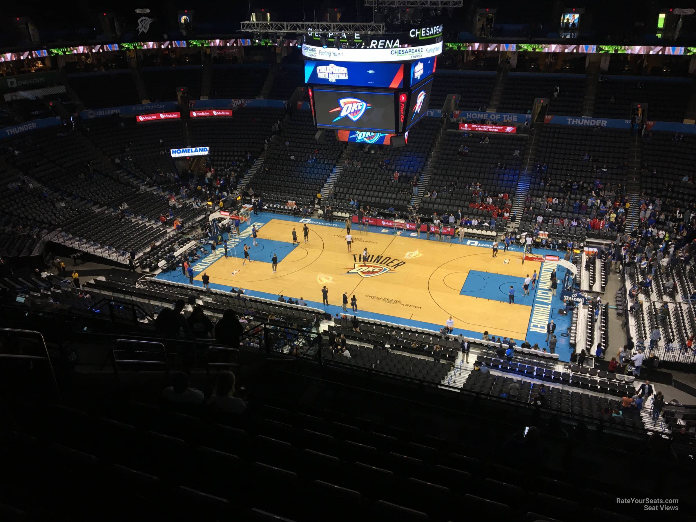 Chesapeake Energy Arena Section 307 - Oklahoma City Thunder ...