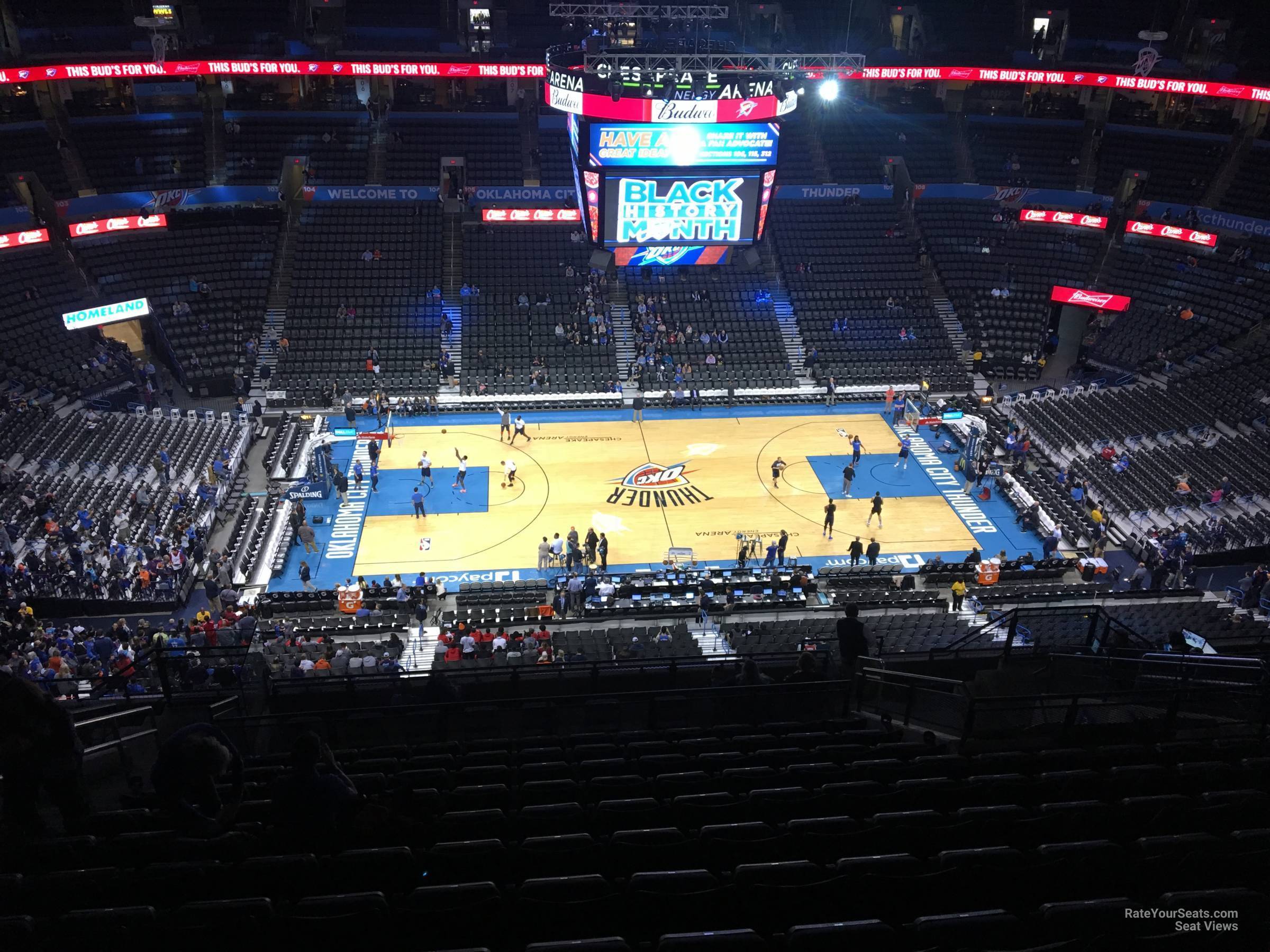 Chesapeake Energy Arena Section 324 - Oklahoma City Thunder ...