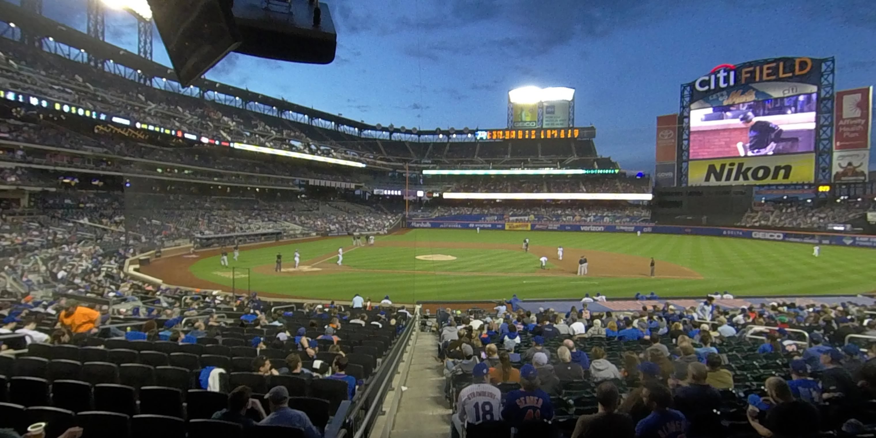 sterling suite 1 panoramic seat view  - citi field