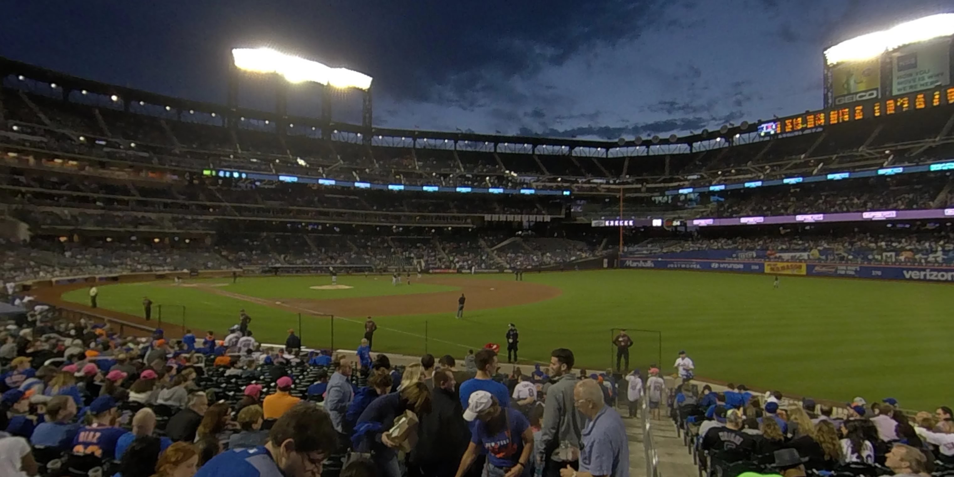 section 107 panoramic seat view  - citi field
