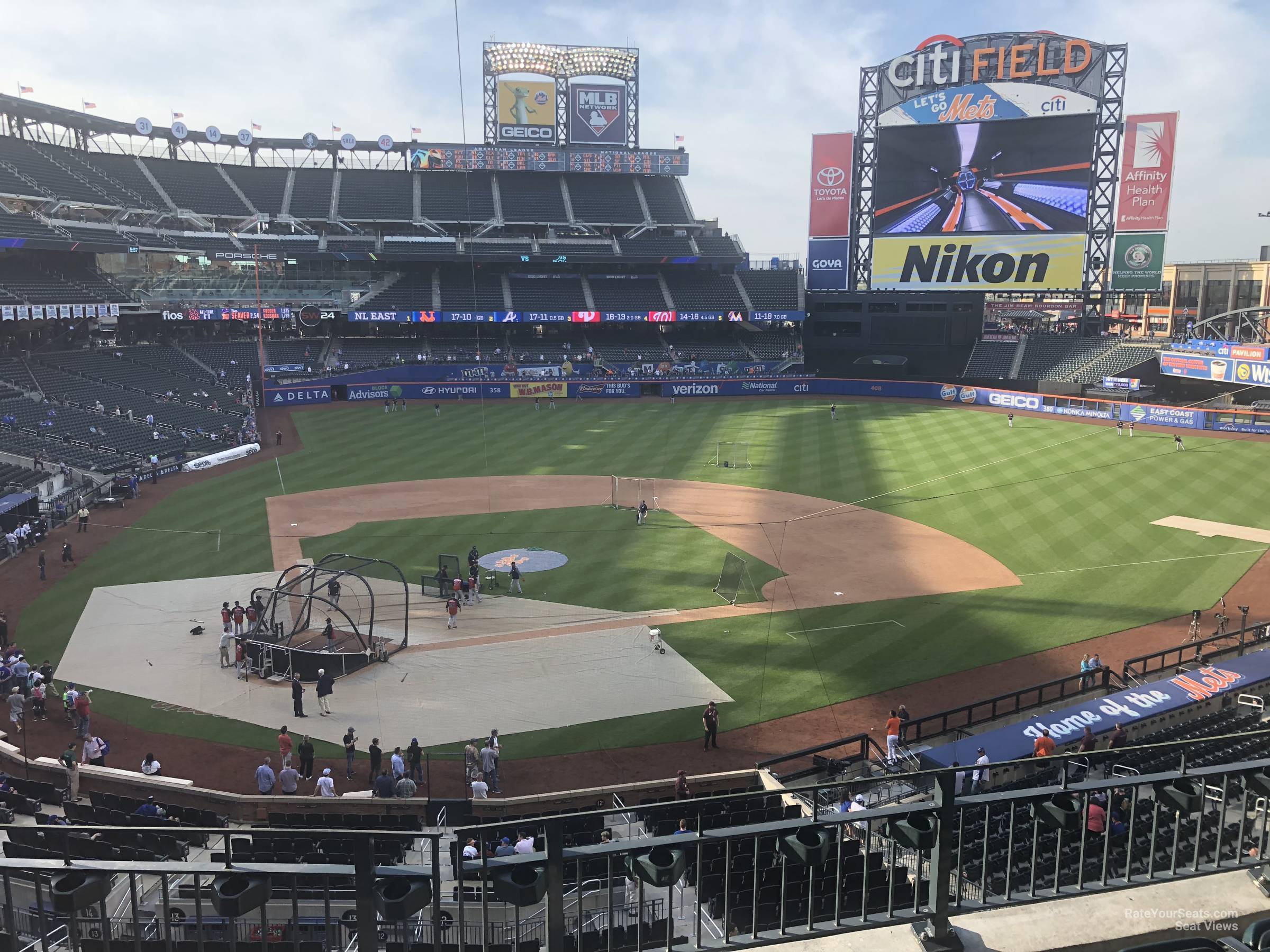 section 314, row 4 seat view  for baseball - citi field