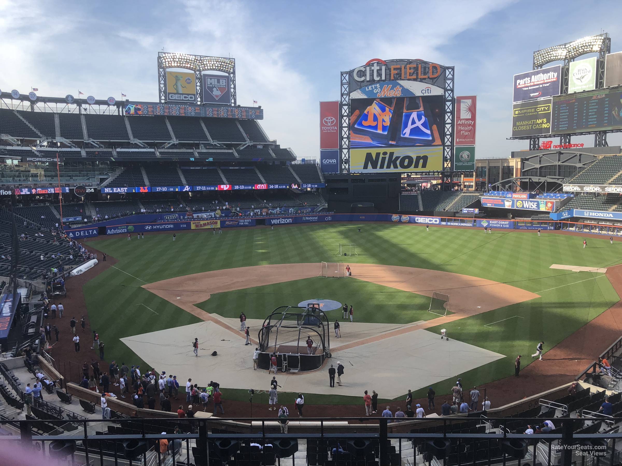 section 318, row 4 seat view  for baseball - citi field