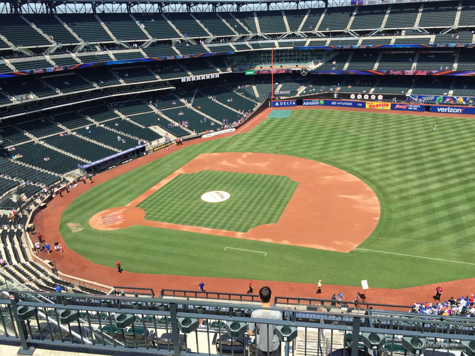 Citi Field, 04/04/10 (Mets Workout Day): the back of the o…