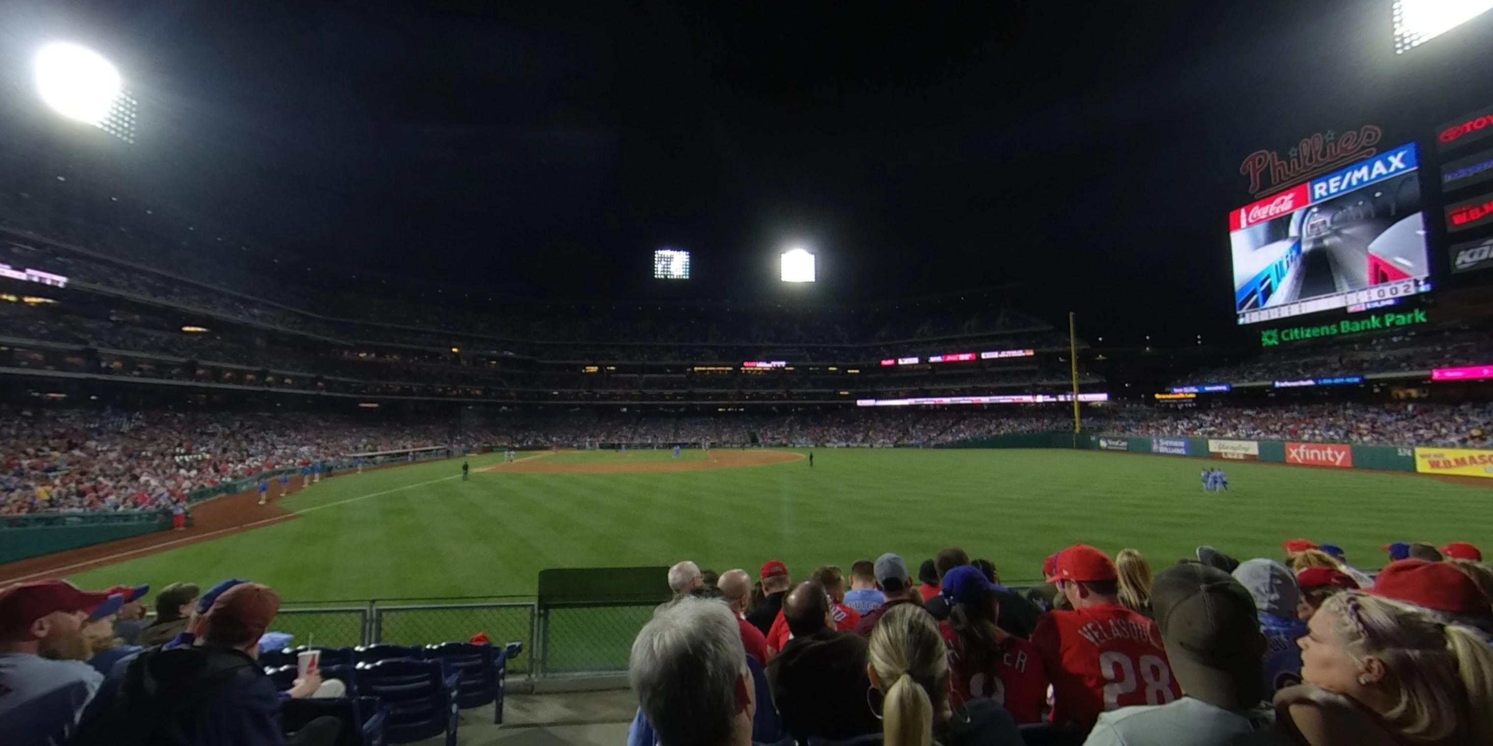 section 104 panoramic seat view  for baseball - citizens bank park