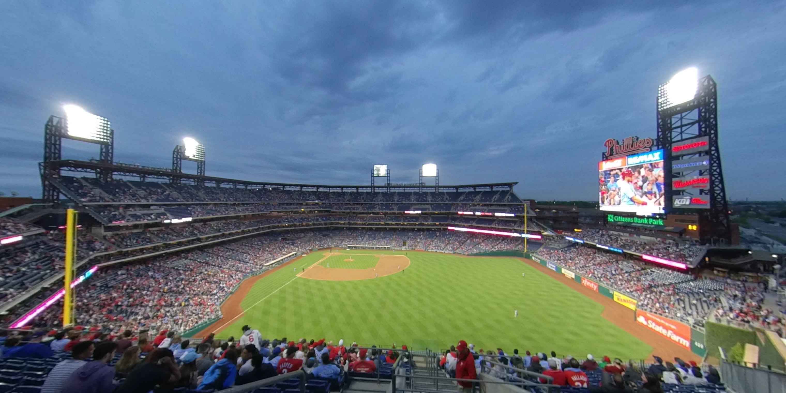 section 301 panoramic seat view  for baseball - citizens bank park