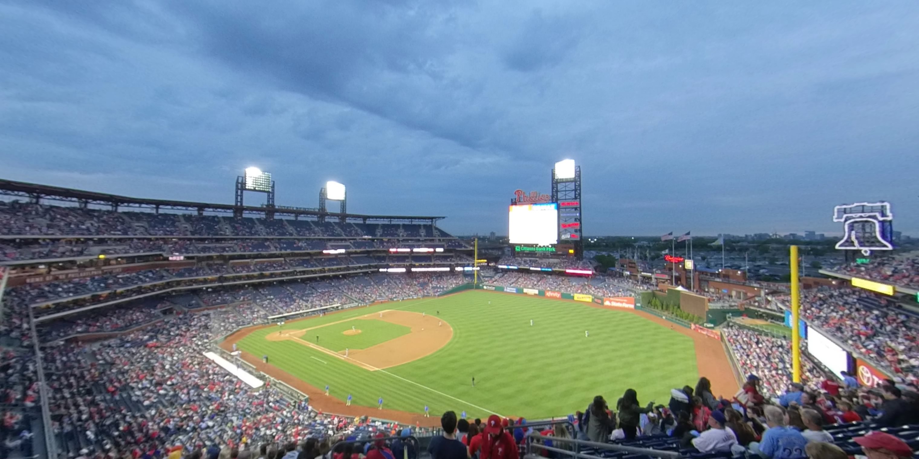 section 309 panoramic seat view  for baseball - citizens bank park