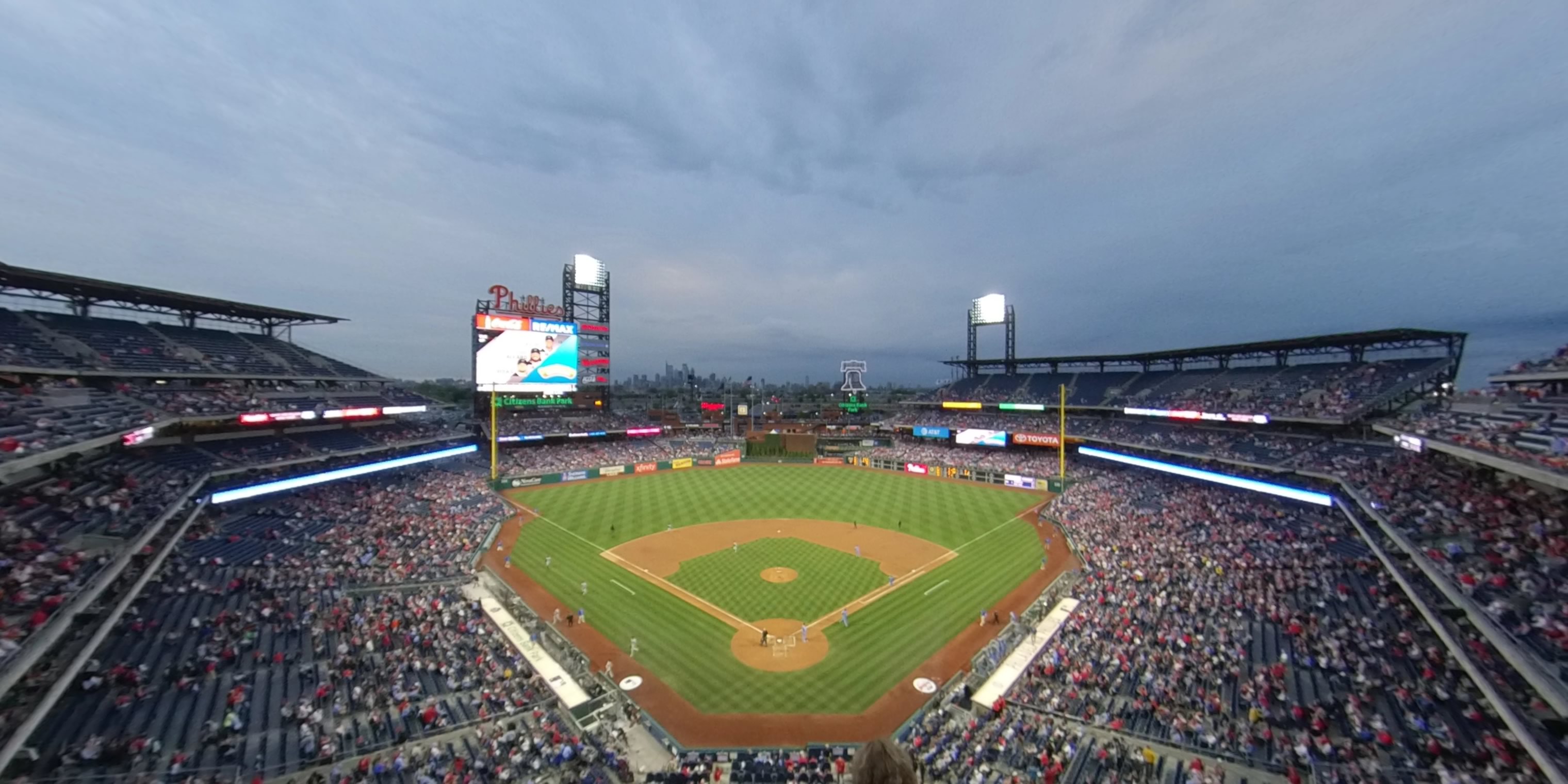 section 321 panoramic seat view  for baseball - citizens bank park