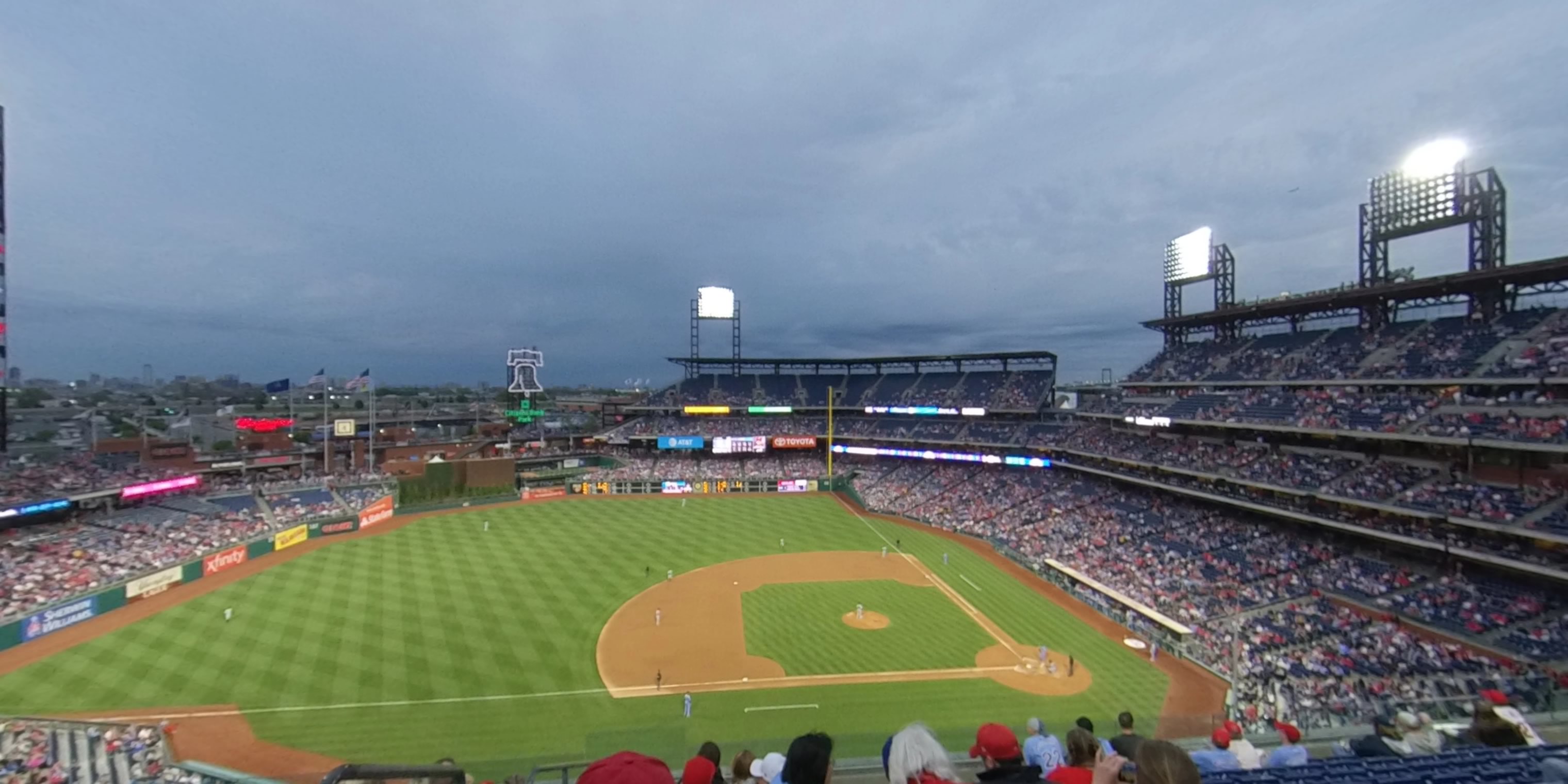 section 327 panoramic seat view  for baseball - citizens bank park