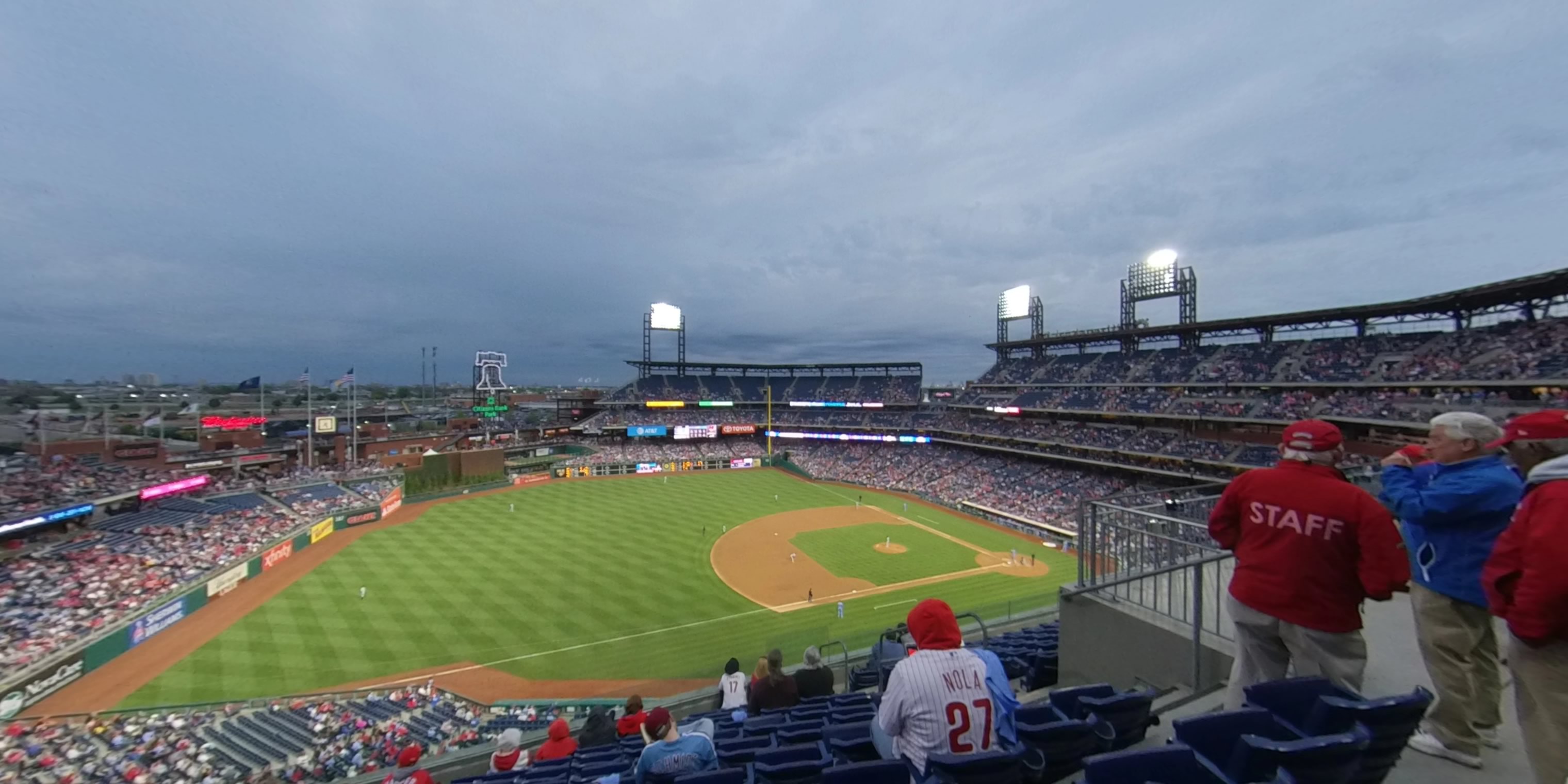 section 329 panoramic seat view  for baseball - citizens bank park