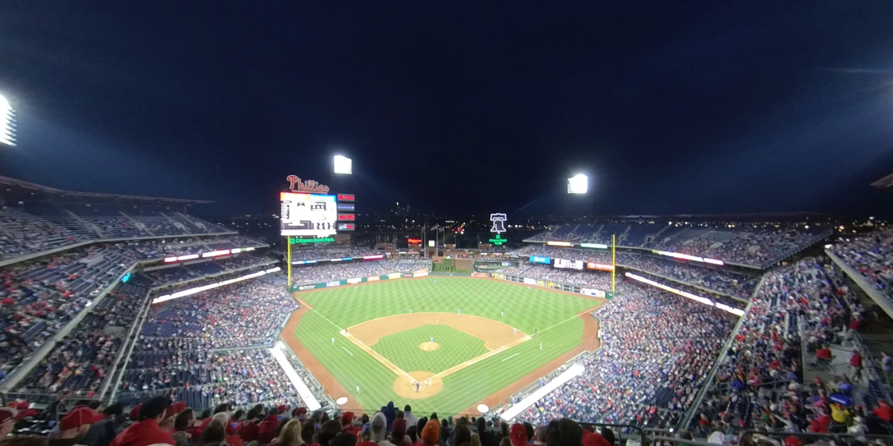 section 419 panoramic seat view  for baseball - citizens bank park