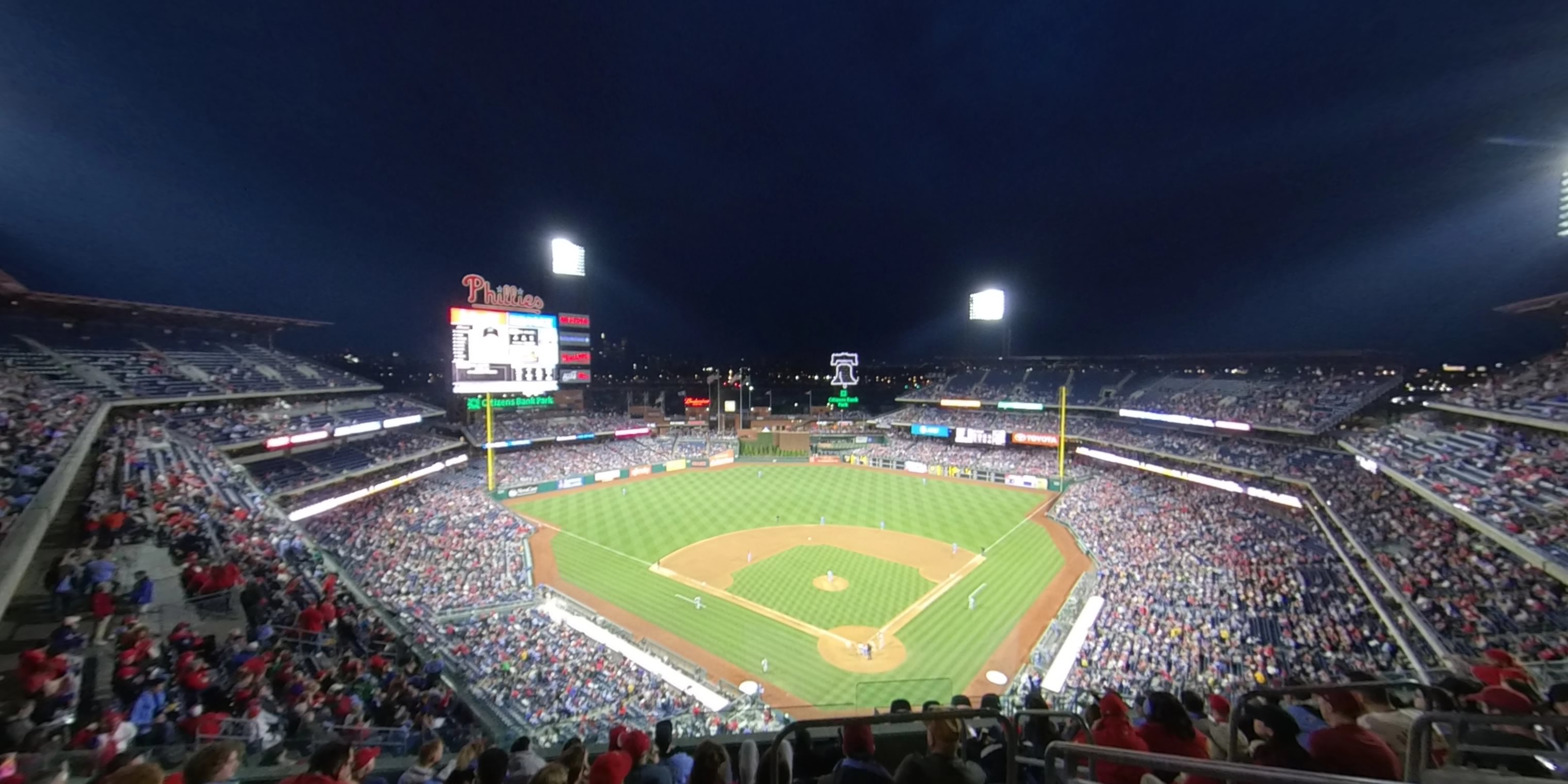 section 421 panoramic seat view  for baseball - citizens bank park