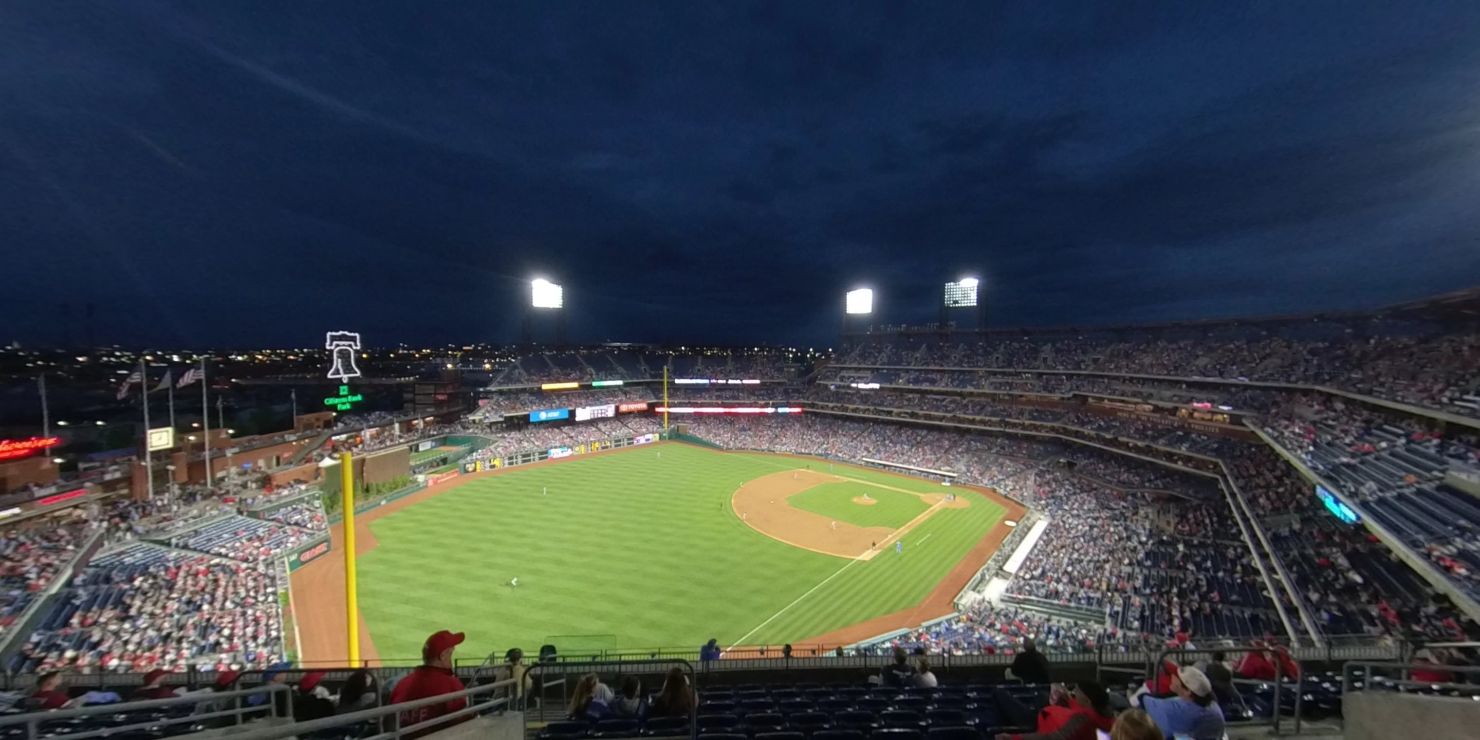 section 433 panoramic seat view  for baseball - citizens bank park