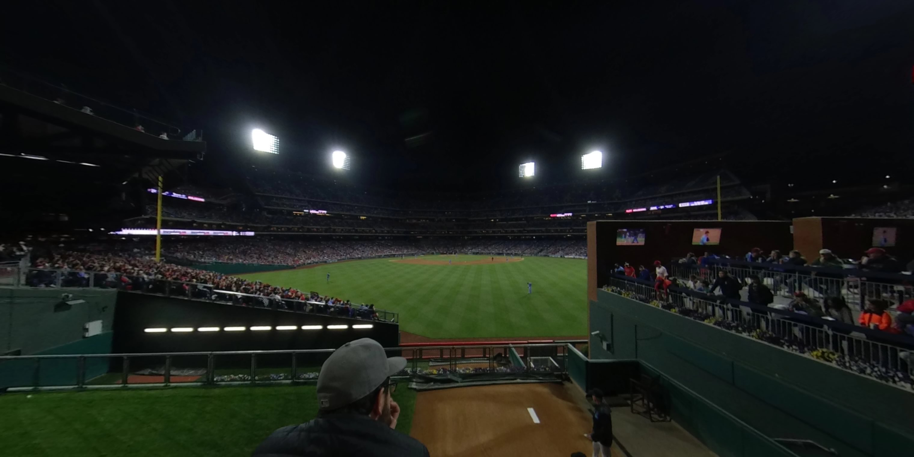 standing room only panoramic seat view  for baseball - citizens bank park