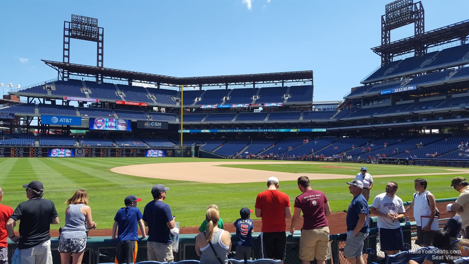 section 134, row 7 seat view  for baseball - citizens bank park