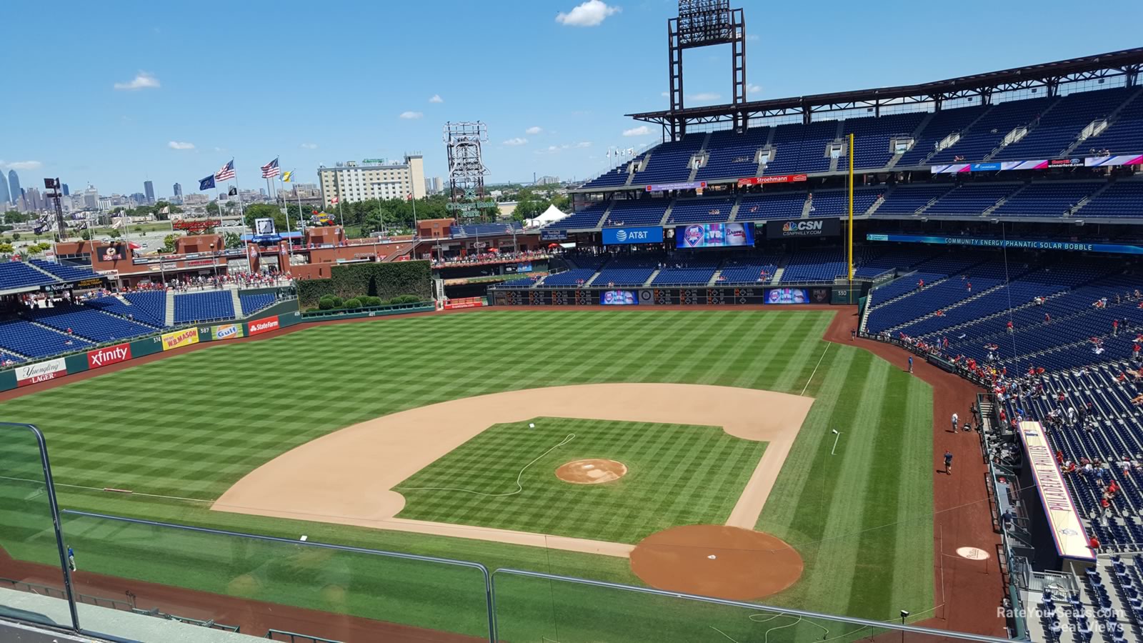 section 323, row 2 seat view  for baseball - citizens bank park