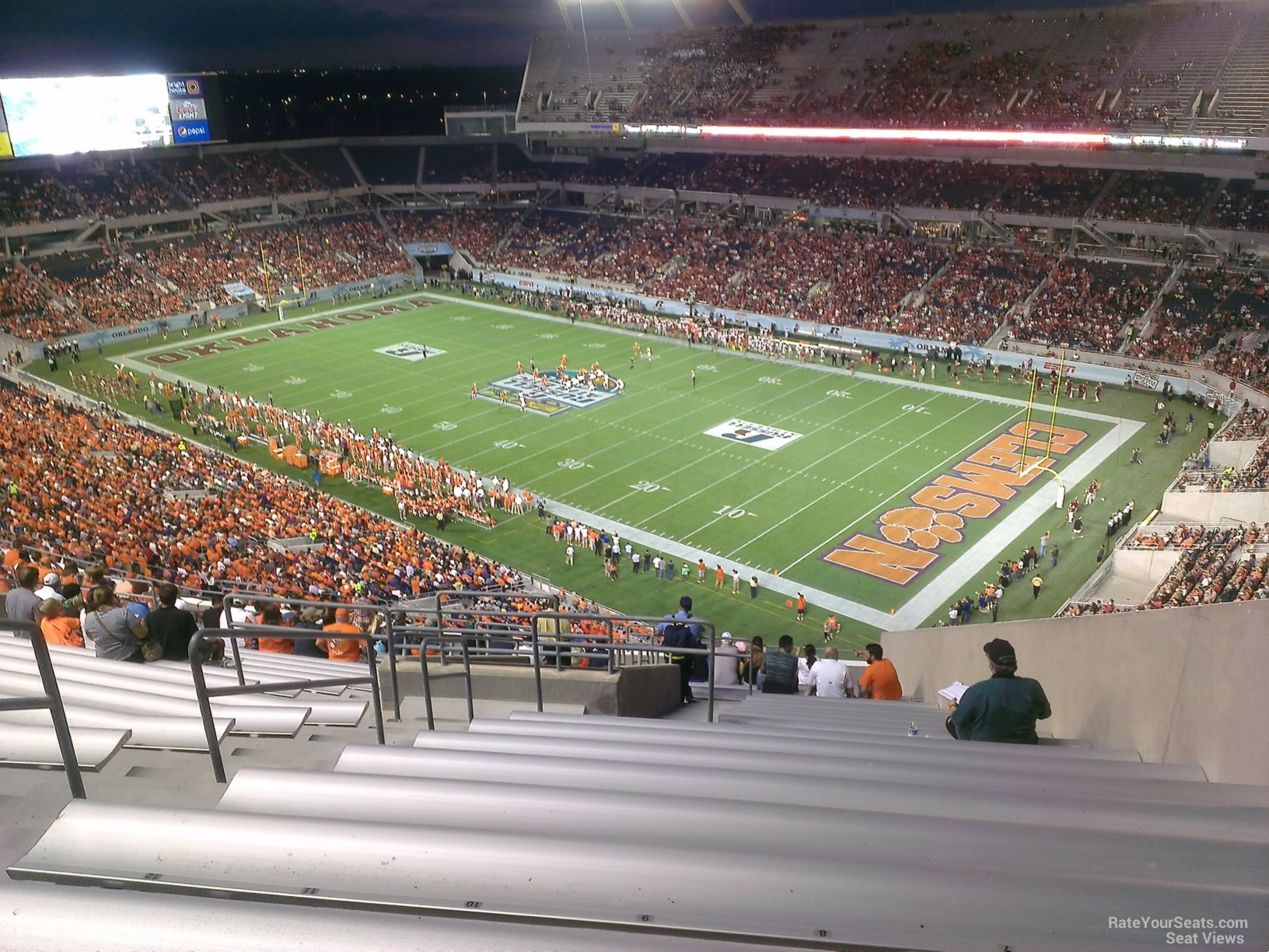 section 201, row w seat view  for football - camping world stadium