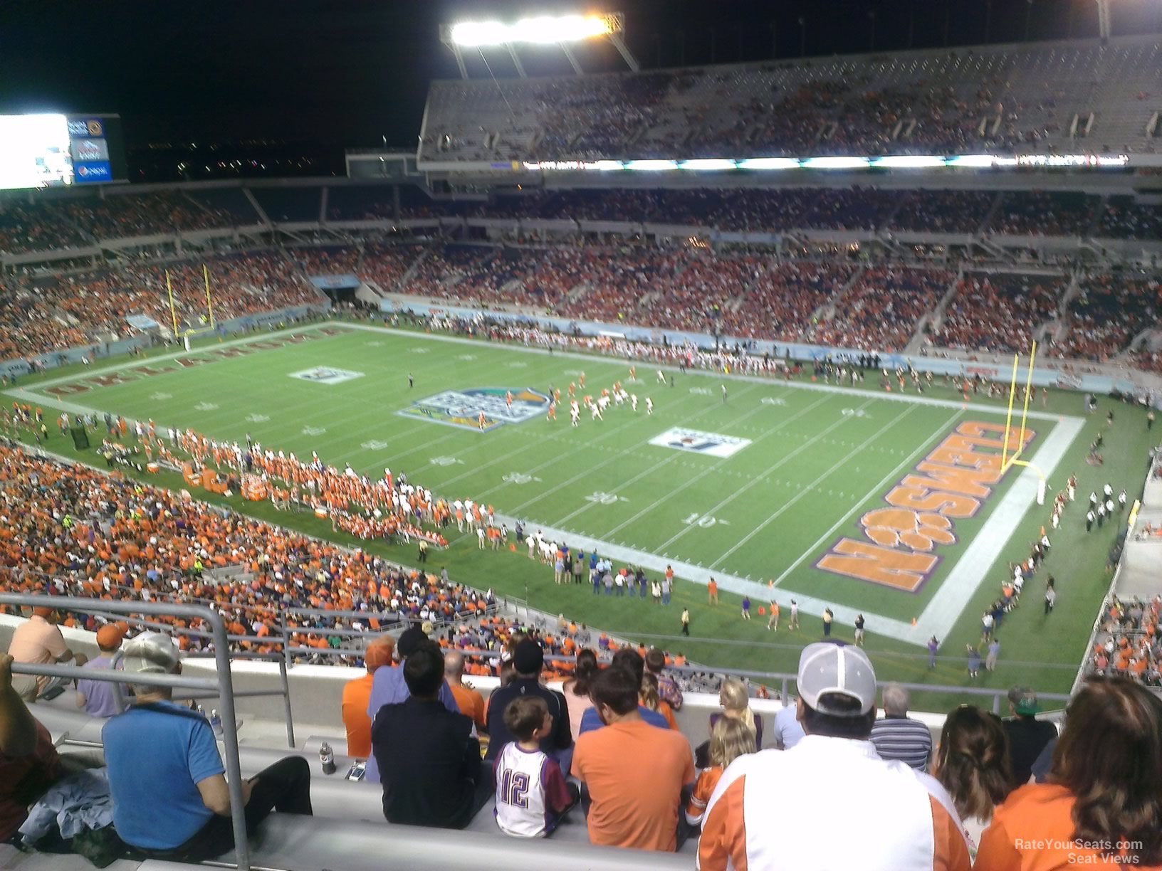 section 202, row h seat view  for football - camping world stadium