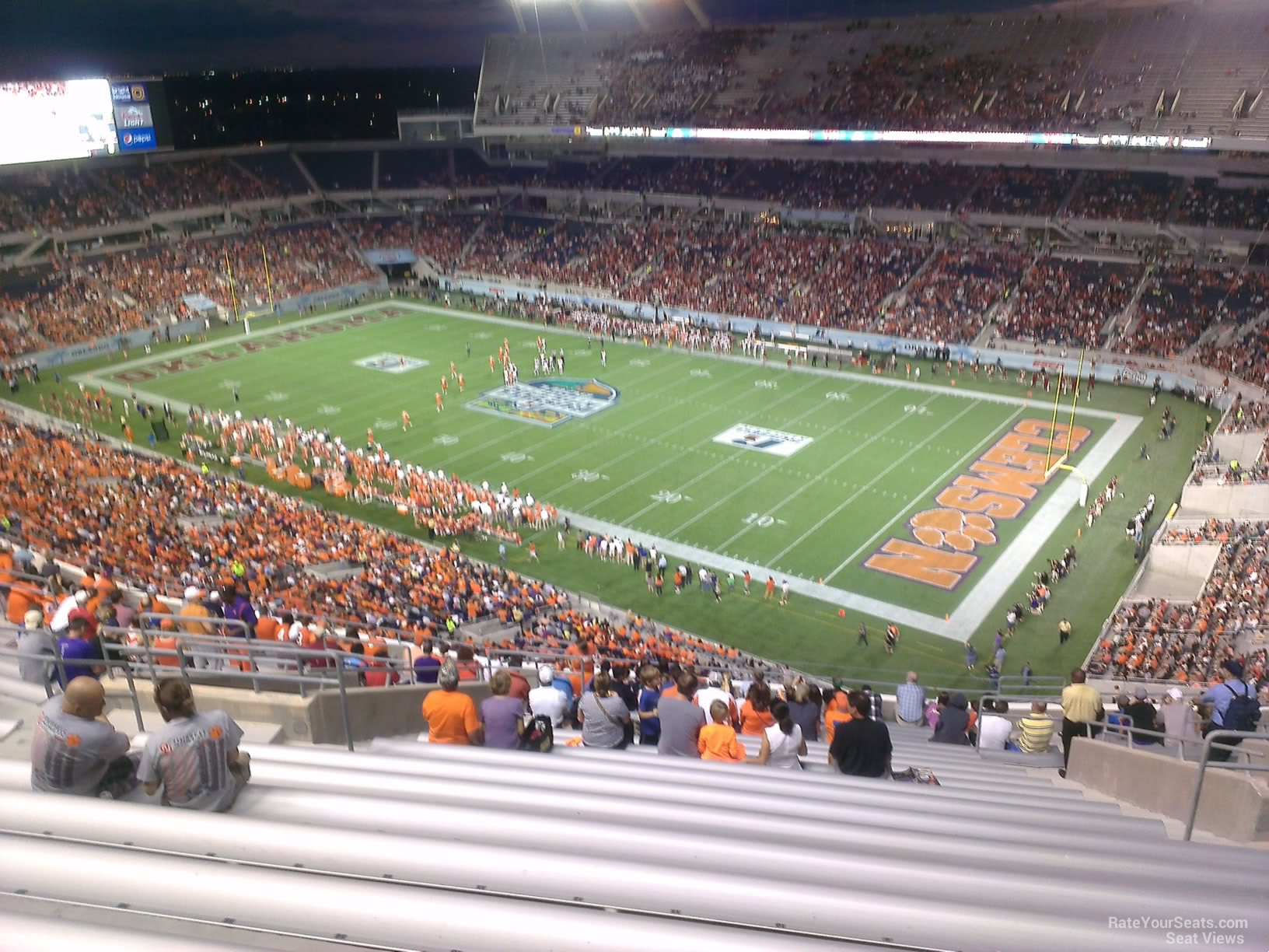 section 202, row w seat view  for football - camping world stadium
