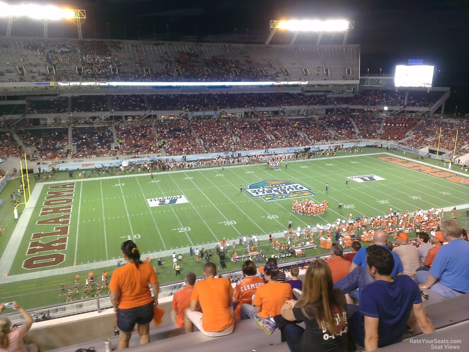 section 211, row h seat view  for football - camping world stadium