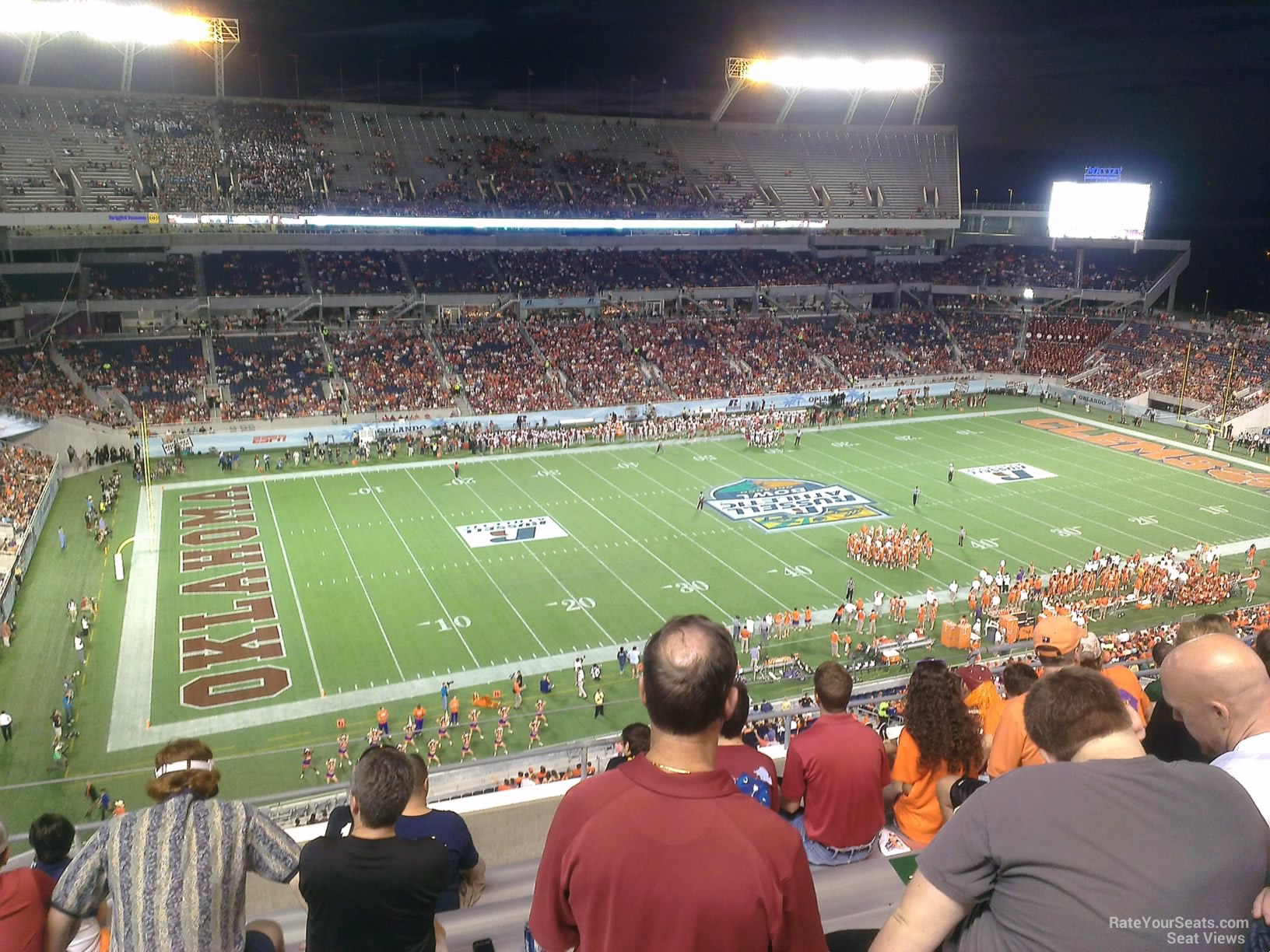 section 212, row h seat view  for football - camping world stadium