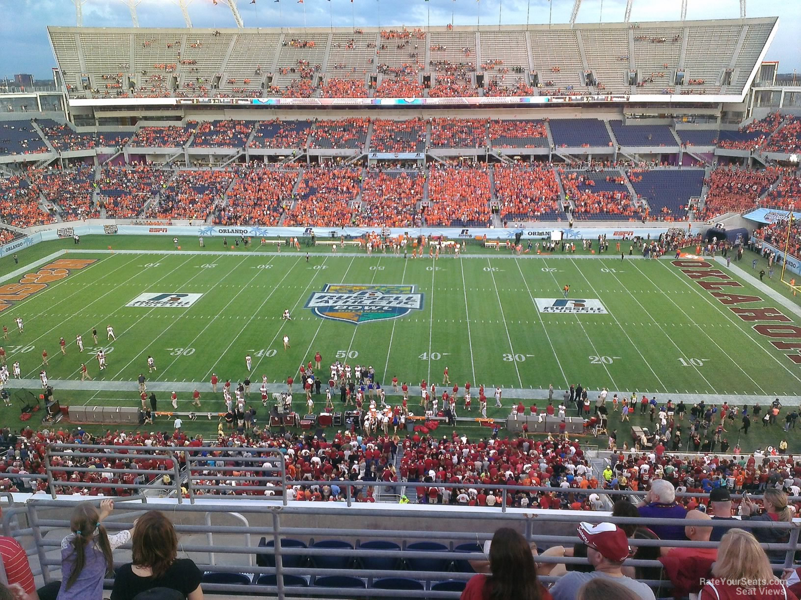 section 233, row h seat view  for football - camping world stadium