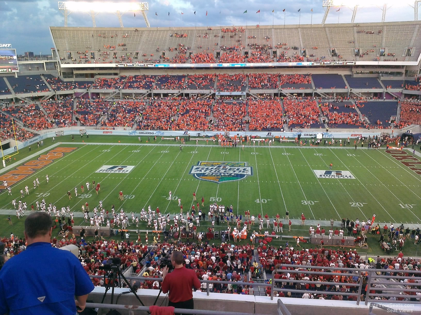 section 234, row h seat view  for football - camping world stadium