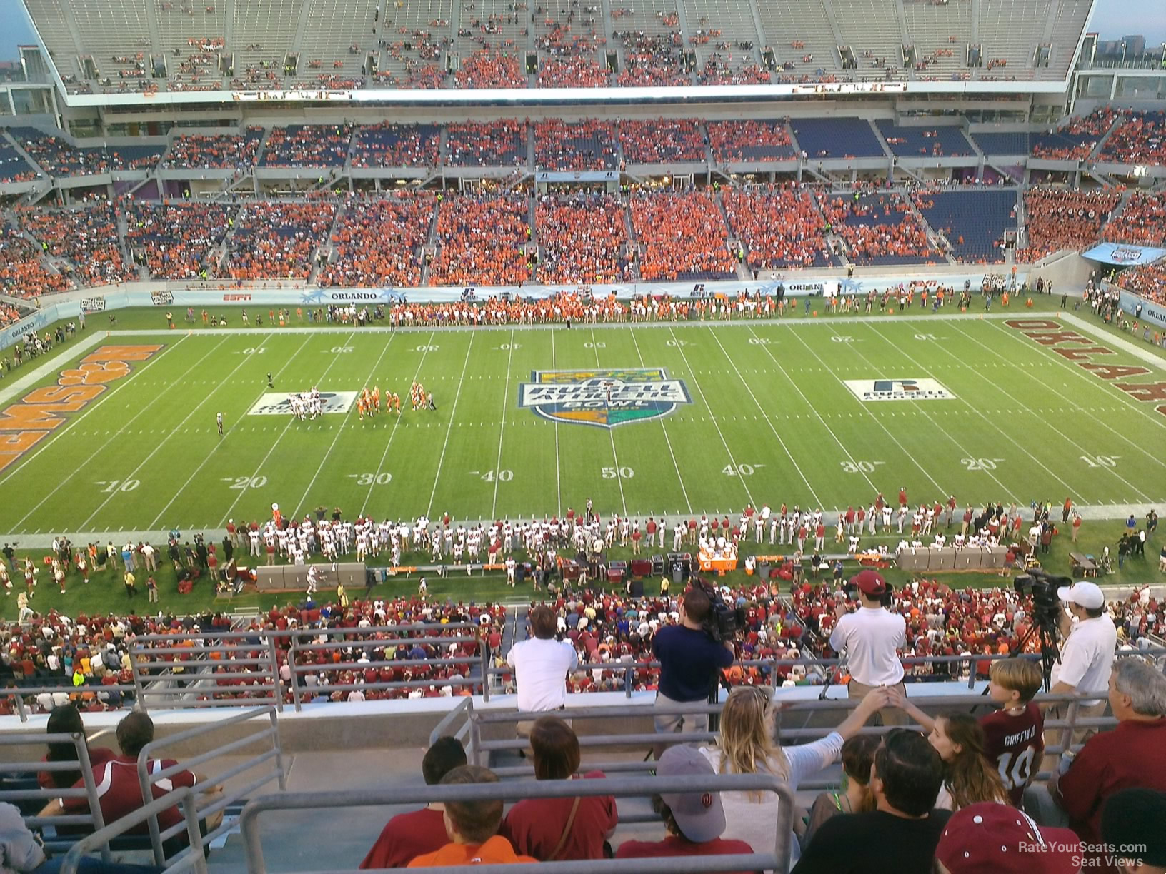 section 235, row h seat view  for football - camping world stadium