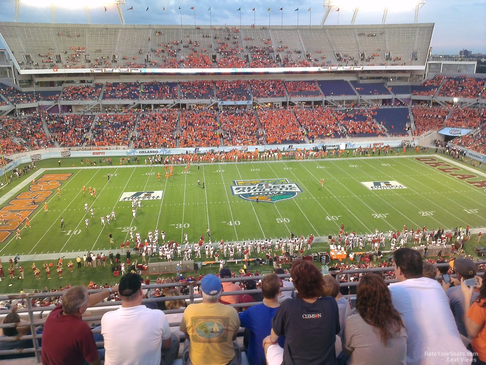 section 236, row h seat view  for football - camping world stadium