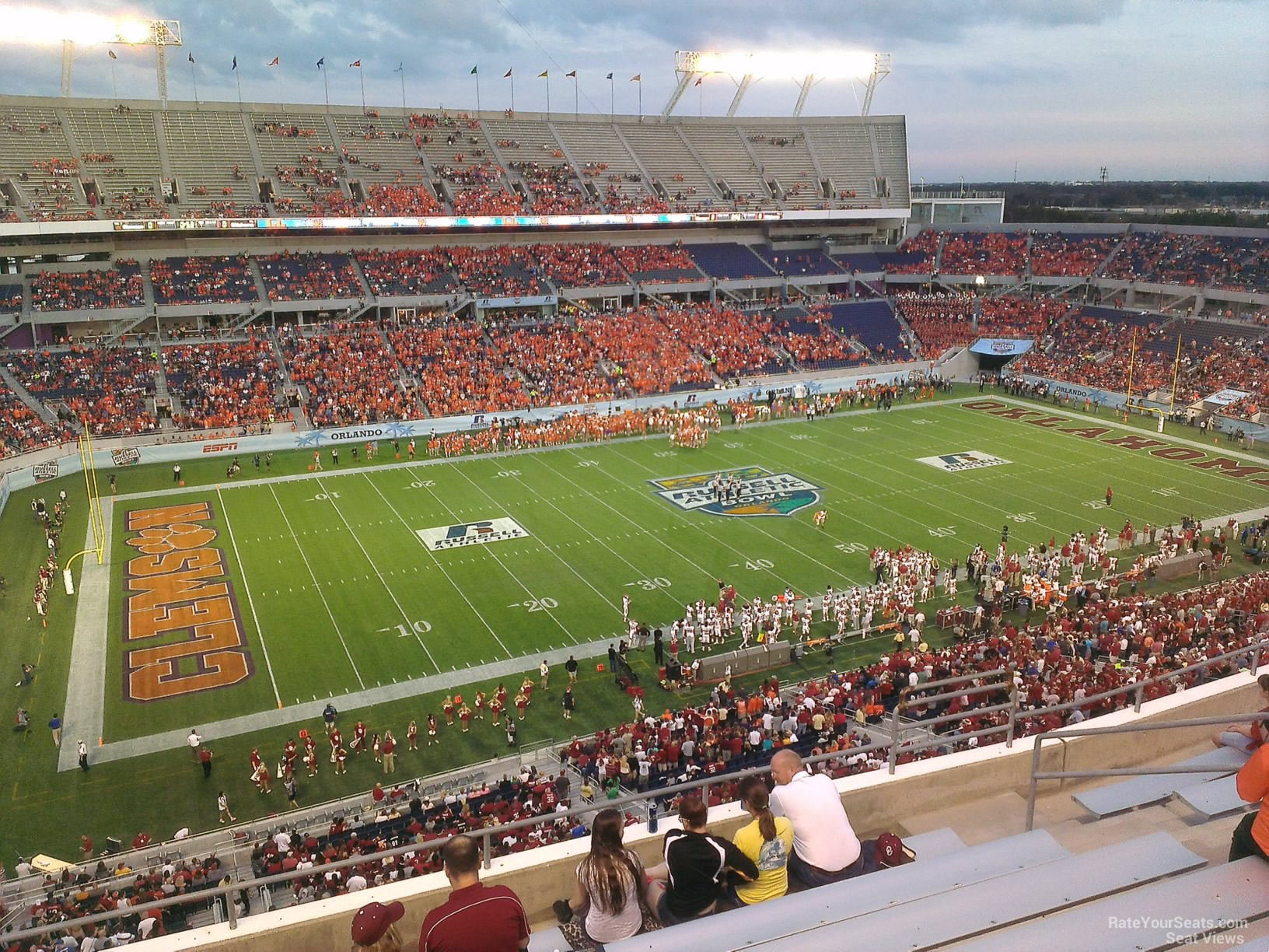 section 238, row h seat view  for football - camping world stadium