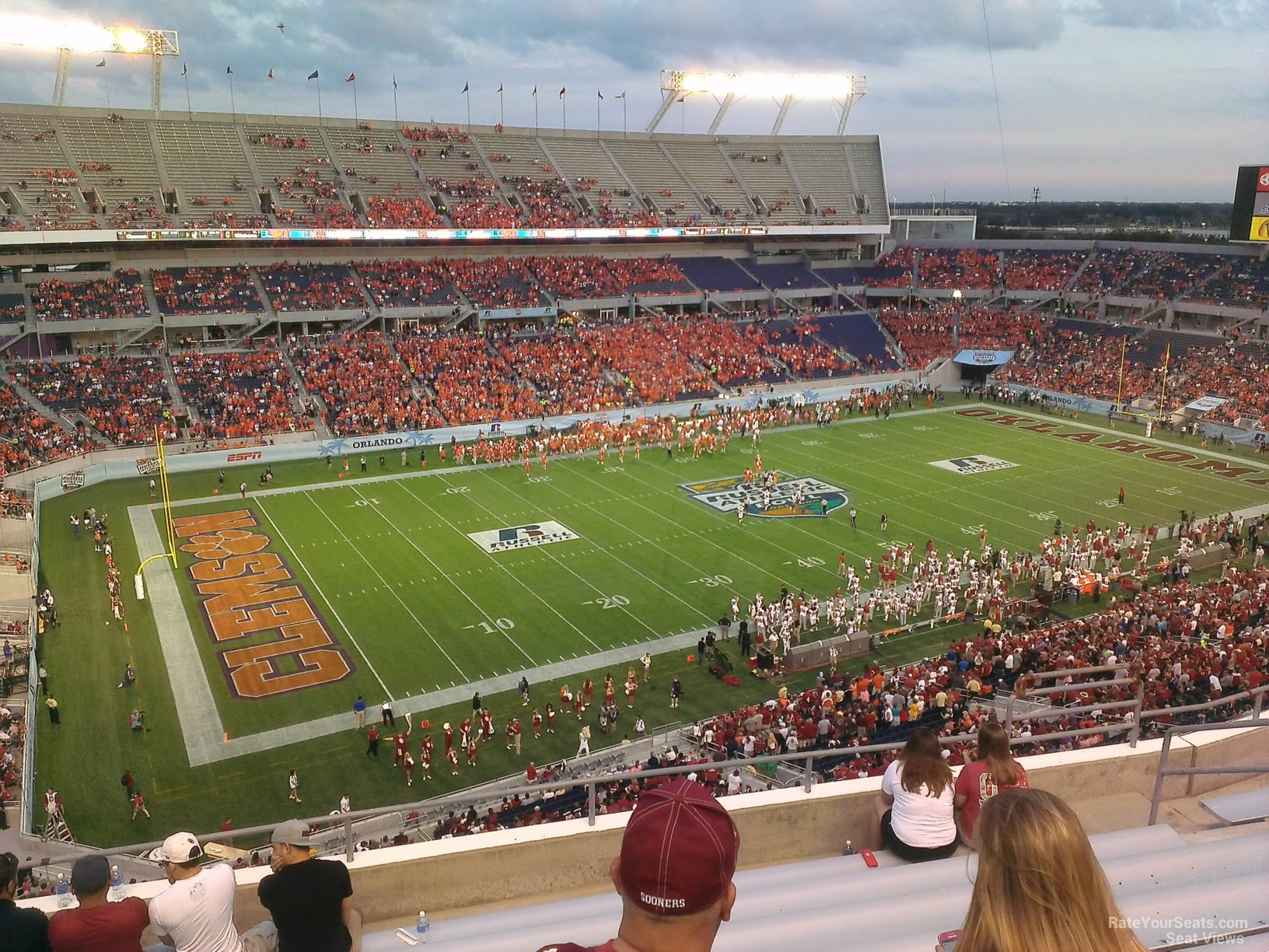section 239, row h seat view  for football - camping world stadium