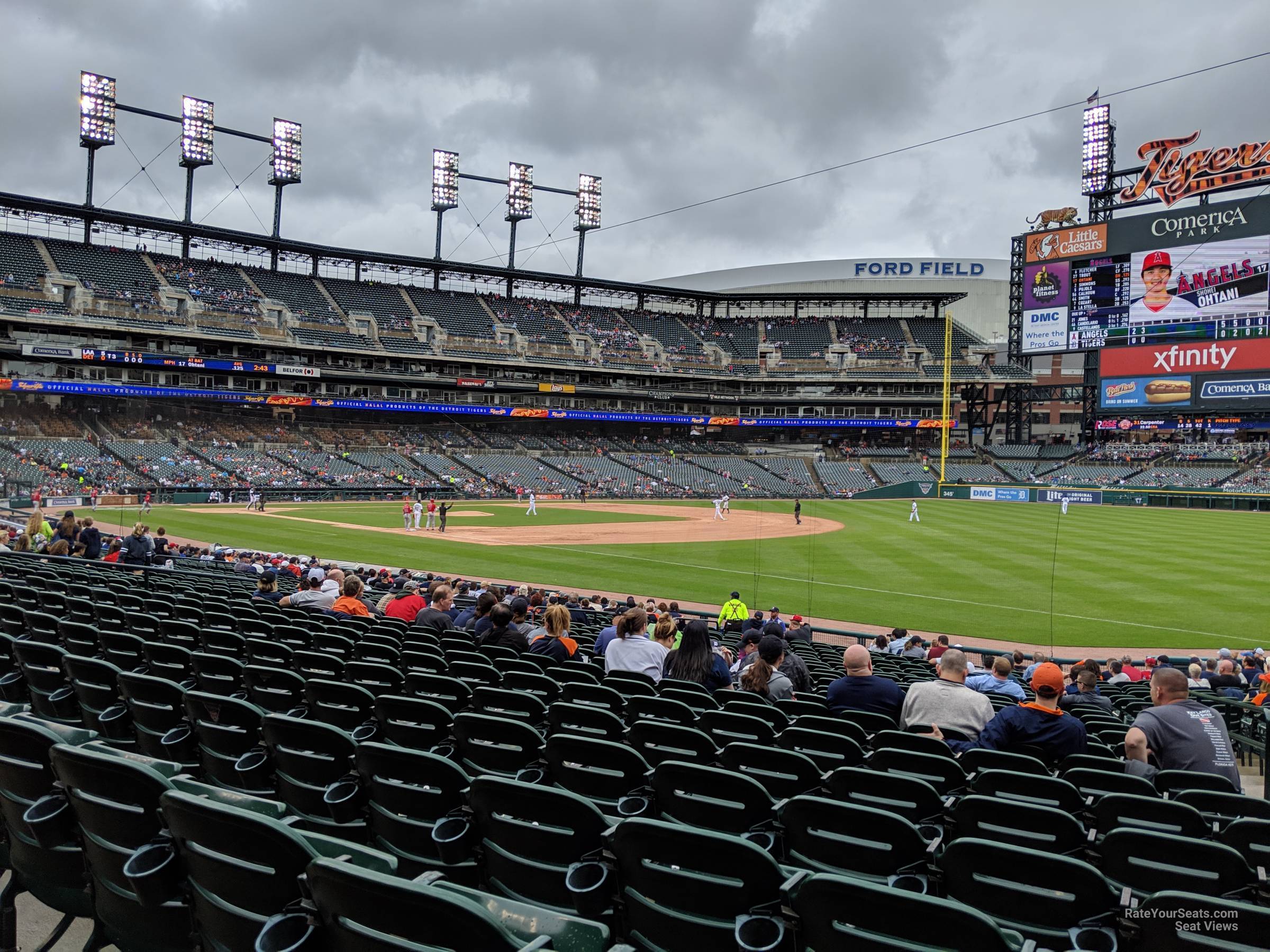 section 116, row 25 seat view  for baseball - comerica park